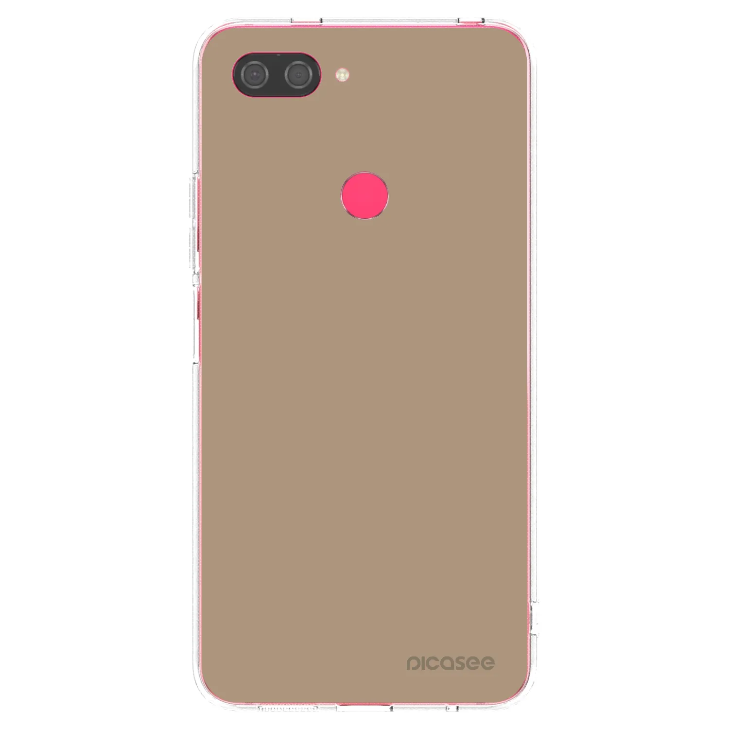 Picasee silikonowe przeźroczyste etui na Xiaomi Mi 8 Lite - Soft Sand