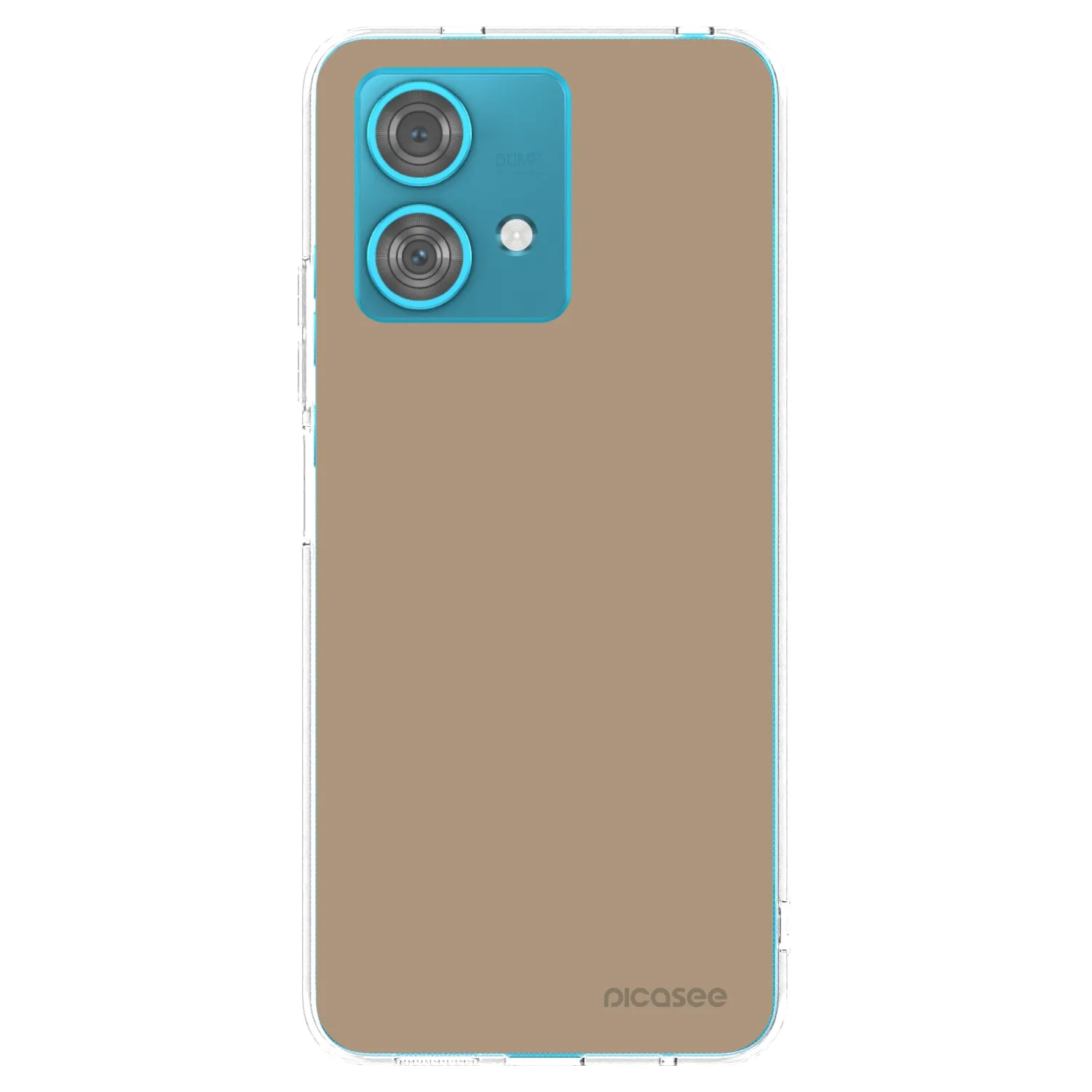 Picasee silikonowe przeźroczyste etui na Motorola Edge 40 Neo - Soft Sand