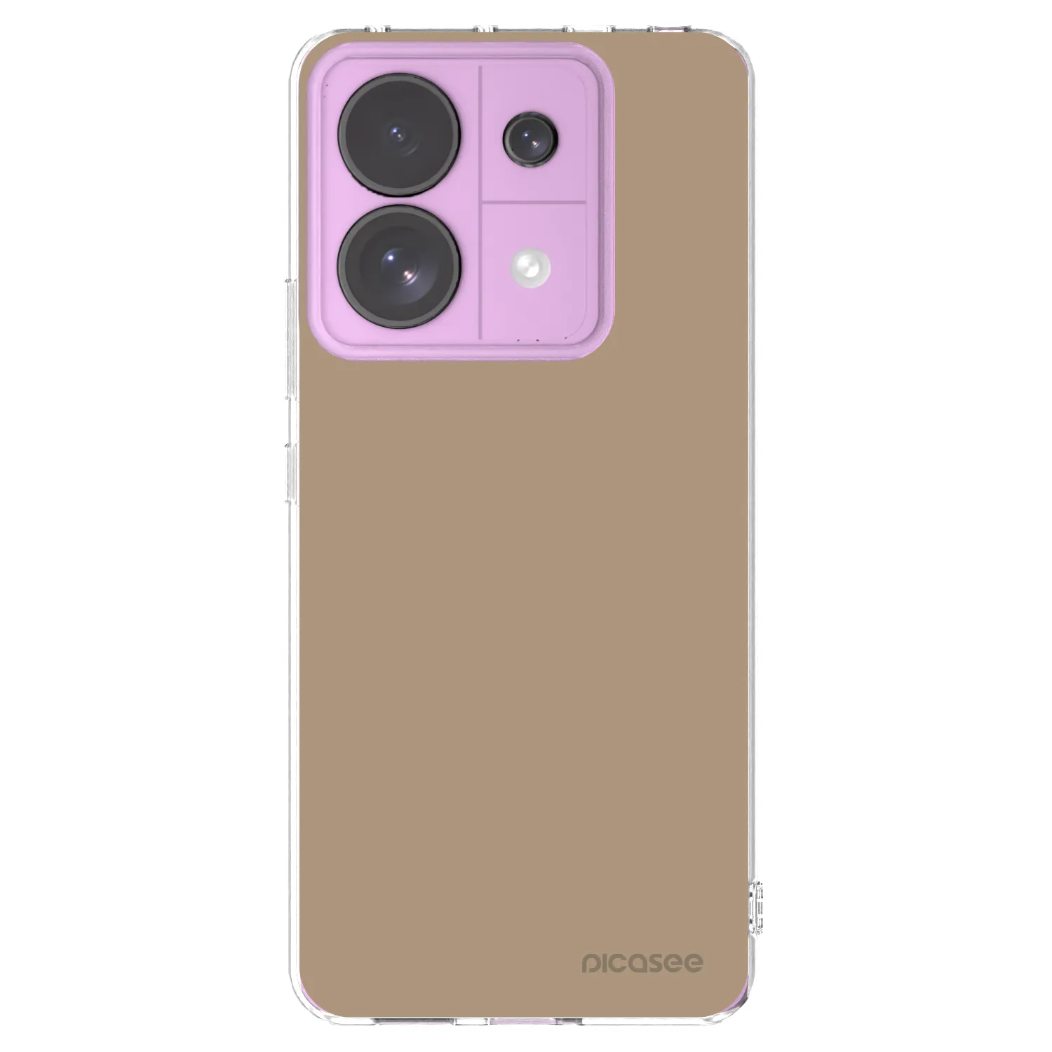 Picasee silikonowe przeźroczyste etui na Xiaomi Redmi Note 13 Pro 5G - Soft Sand