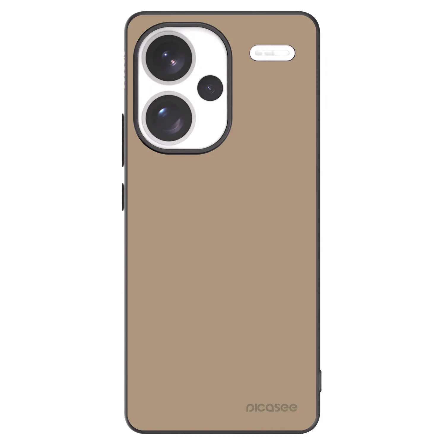 Picasee silikonowe czarne etui na Xiaomi Redmi Note 13 Pro+ 5G - Soft Sand