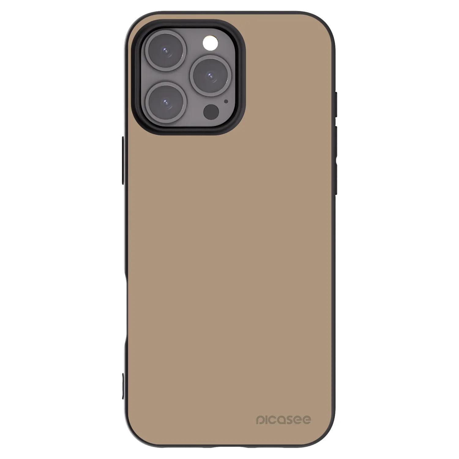 Picasee silikonowe czarne etui na Apple iPhone 16 Pro Max - Soft Sand