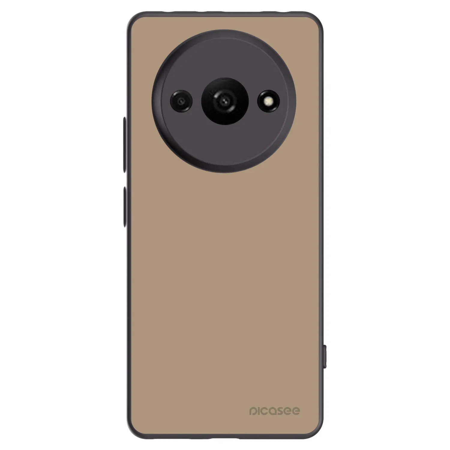 Picasee silikonowe czarne etui na Xiaomi Redmi A3 - Soft Sand