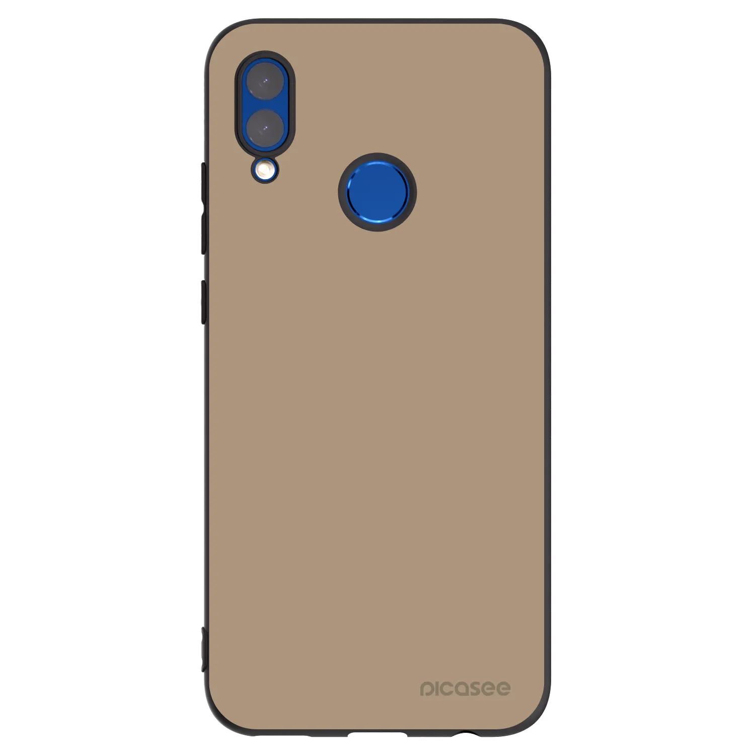 Picasee silikonowe czarne etui na Honor 10 Lite - Soft Sand