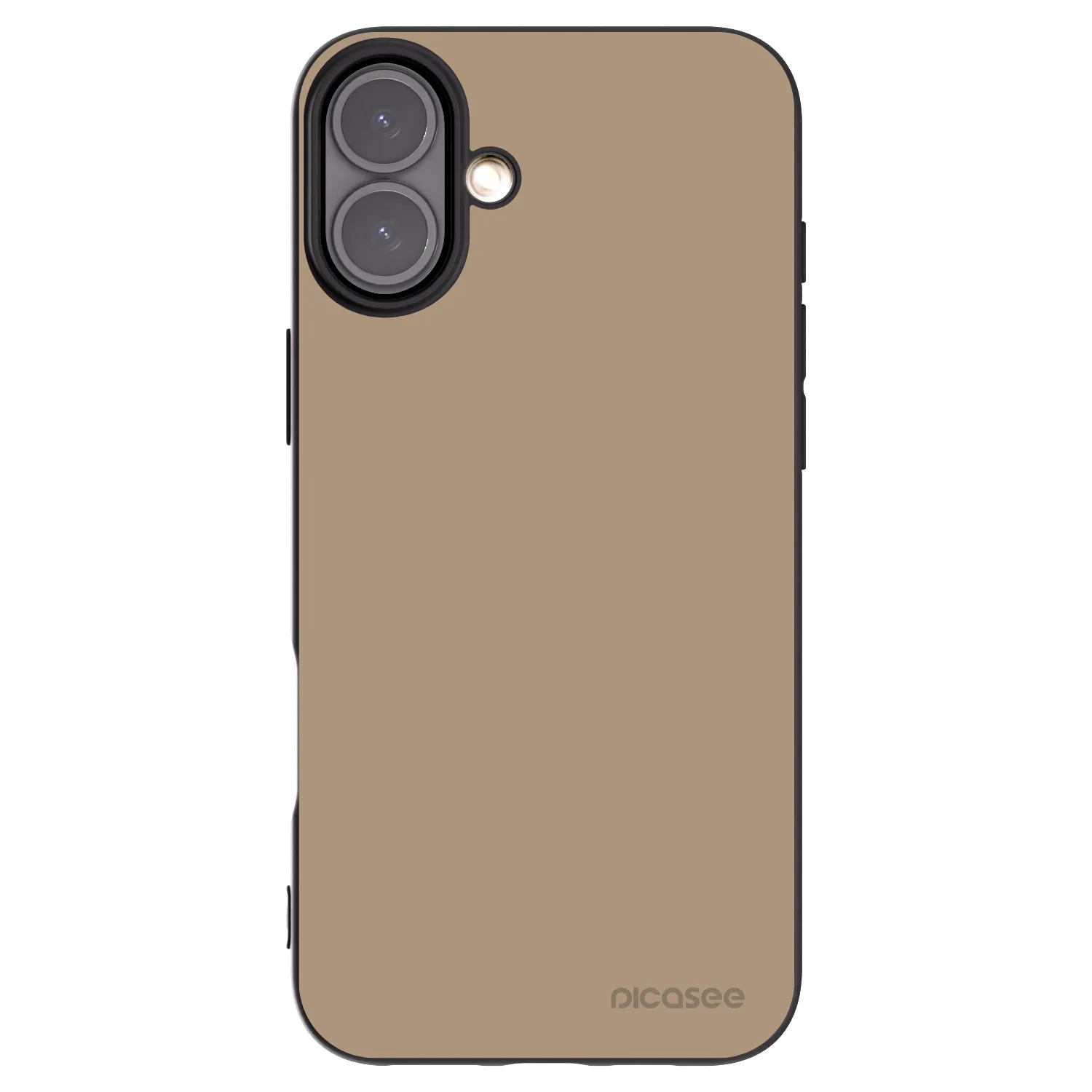 Picasee silikonowe czarne etui na Apple iPhone 16 Plus - Soft Sand
