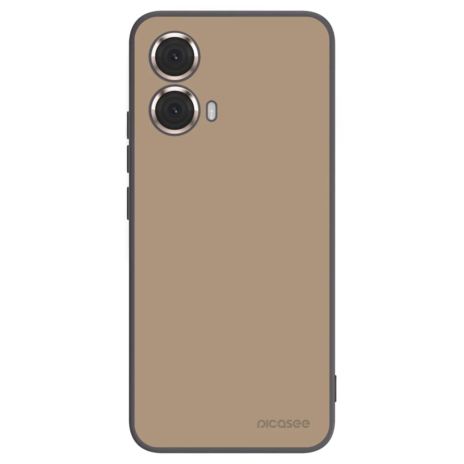 Picasee silikonowe czarne etui na Motorola Moto G85 - Soft Sand