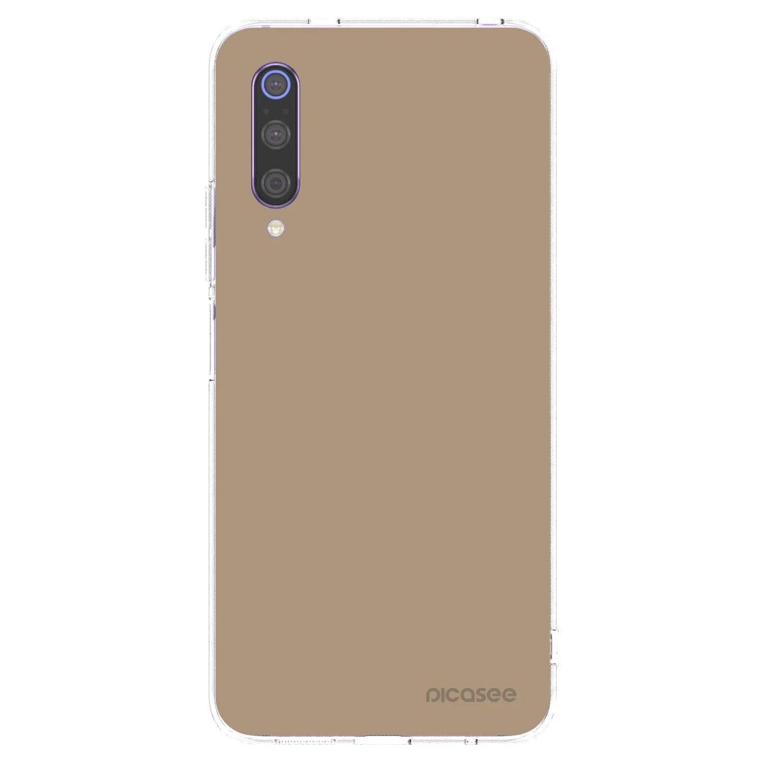 Picasee silikonowe przeźroczyste etui na Xiaomi Mi 9 - Soft Sand