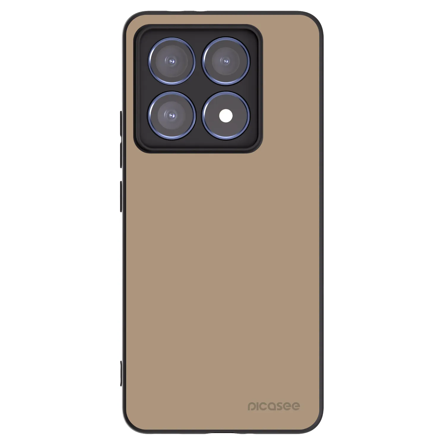 Picasee silikonowe czarne etui na Xiaomi 14T Pro - Soft Sand