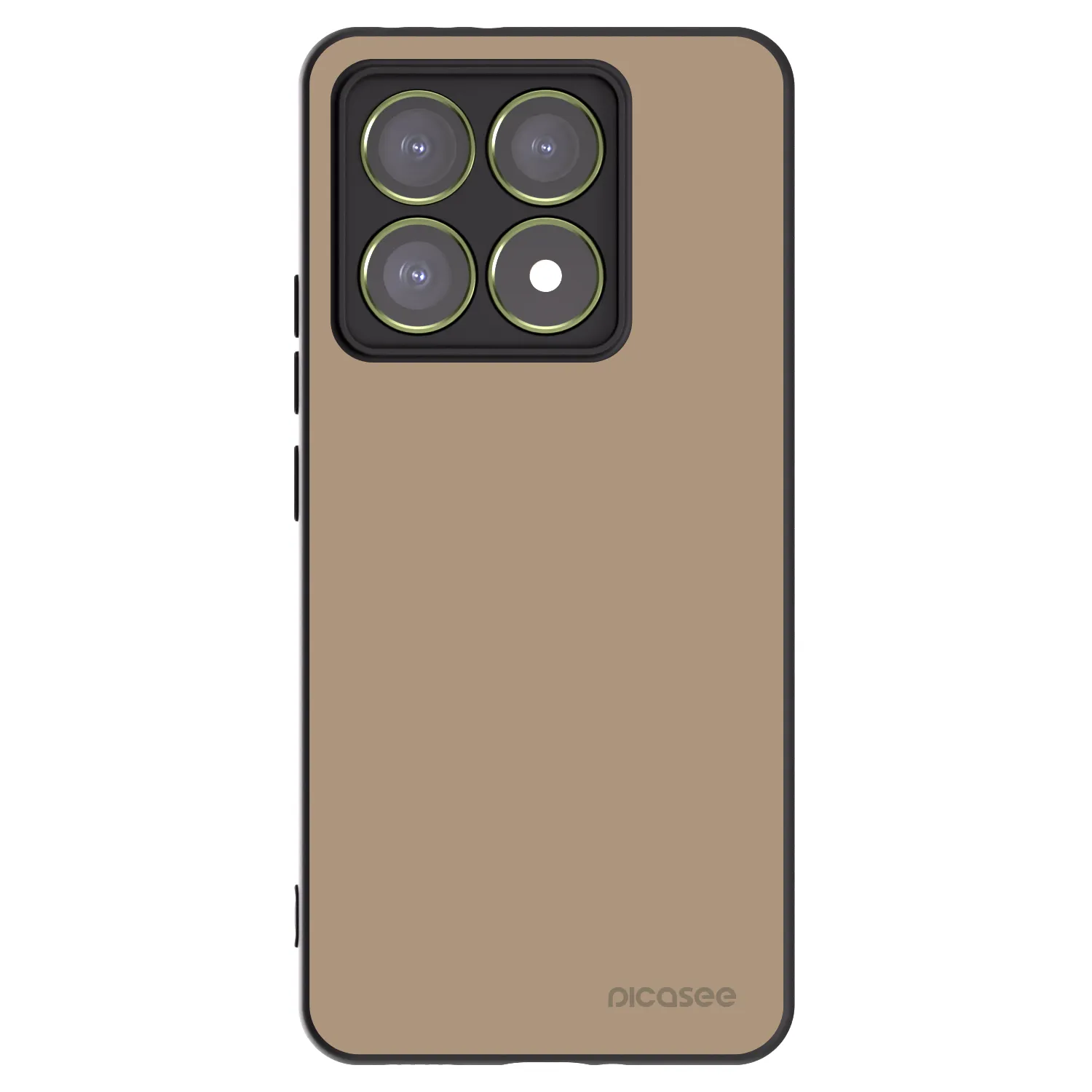 Picasee silikonowe czarne etui na Xiaomi 14T - Soft Sand