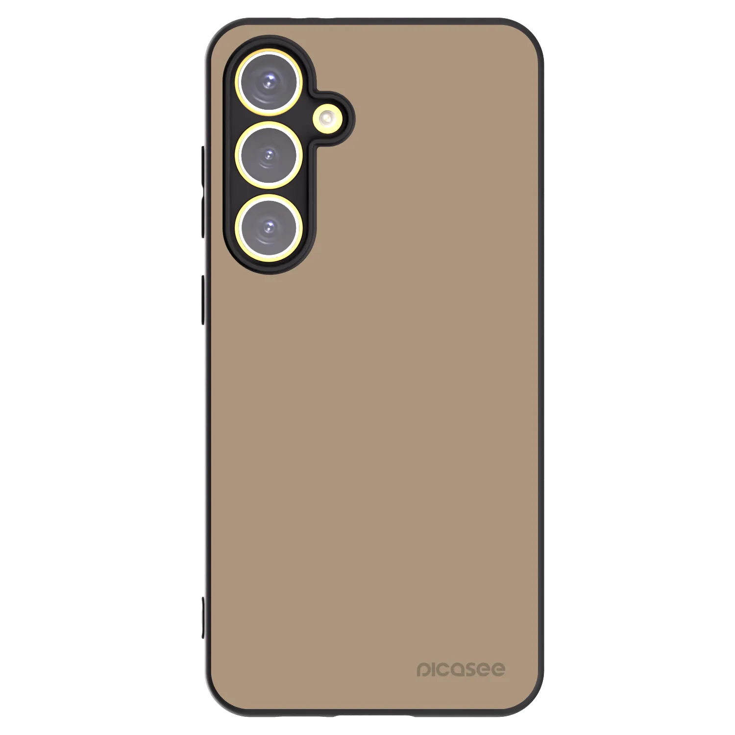 Picasee silikonowe czarne etui na Samsung Galaxy S24 FE S721B - Soft Sand