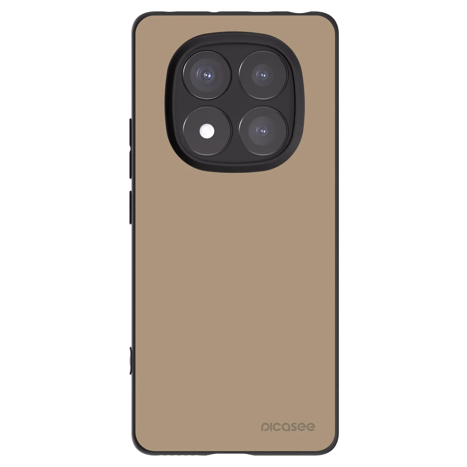 Picasee silikonowe czarne etui na Xiaomi Redmi Note 14 Pro 5G - Soft Sand