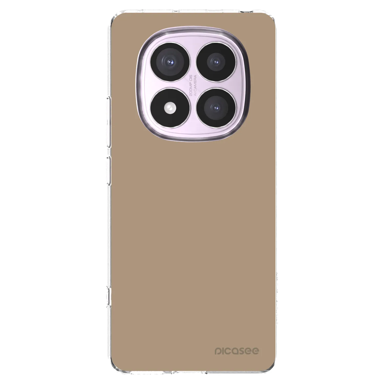 Picasee silikonowe przeźroczyste etui na Xiaomi Redmi Note 14 Pro 5G - Soft Sand