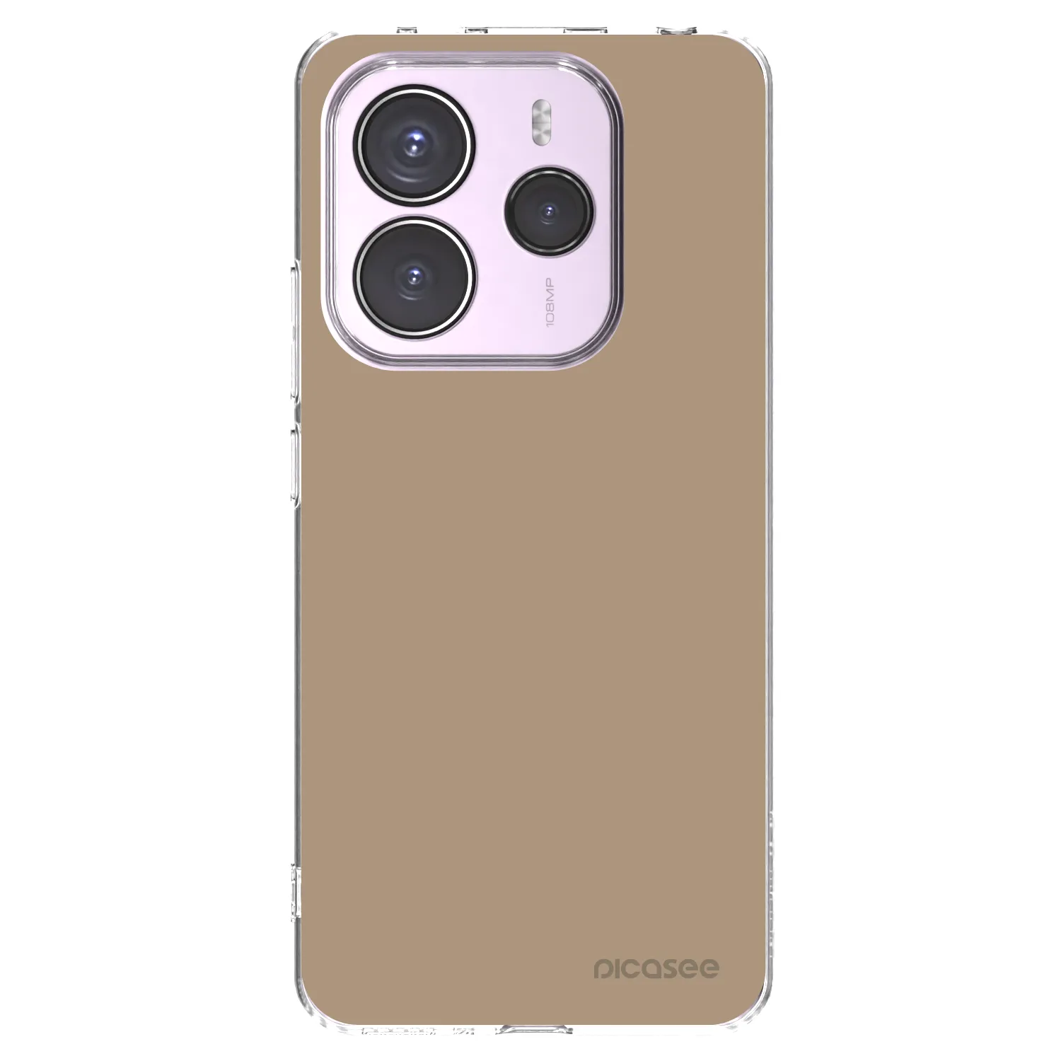 Picasee silikonowe przeźroczyste etui na Xiaomi Redmi Note 14 5G - Soft Sand