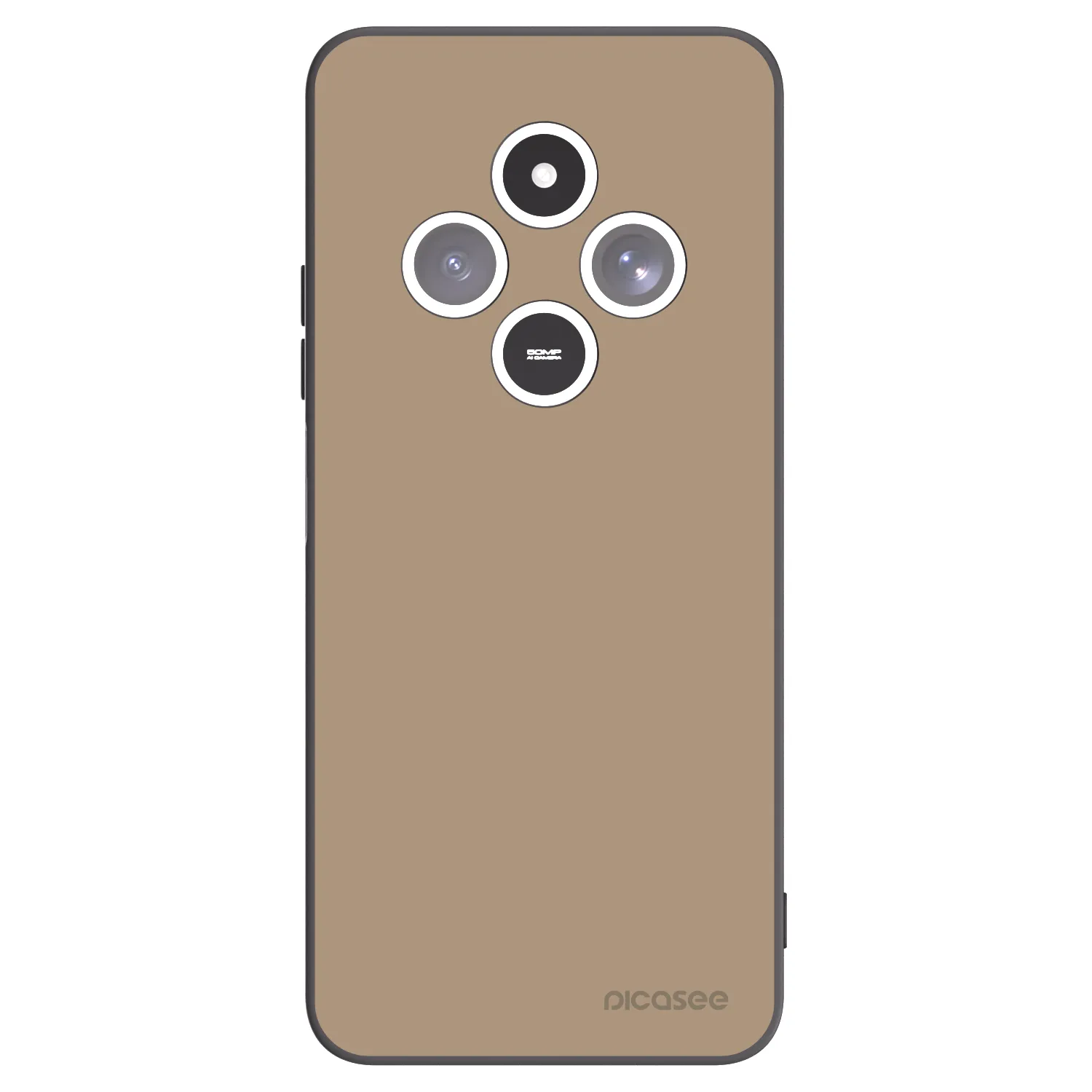 Picasee silikonowe czarne etui na Xiaomi Redmi 14C - Soft Sand