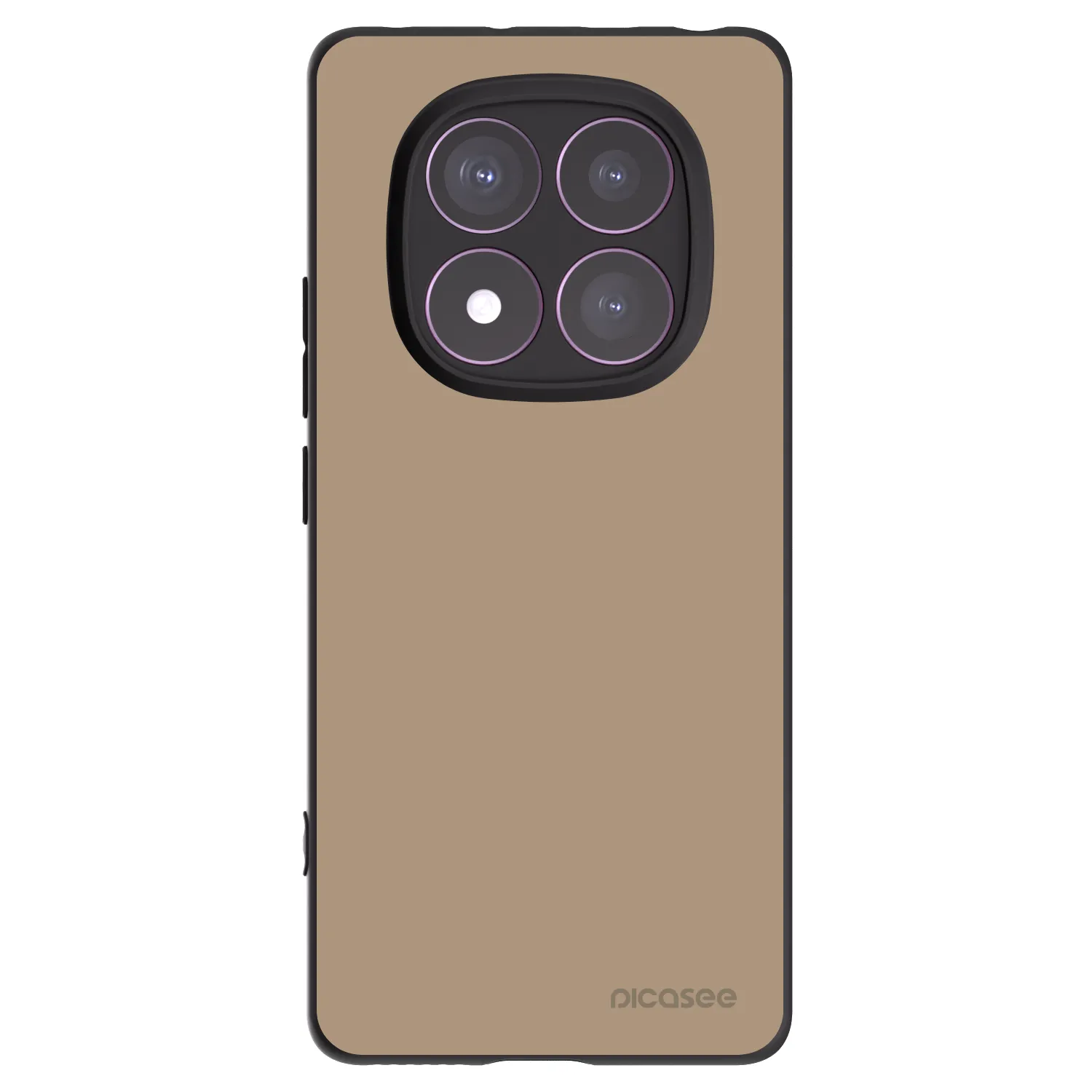 Picasee silikonowe czarne etui na Xiaomi Redmi Note 14 Pro 4G - Soft Sand