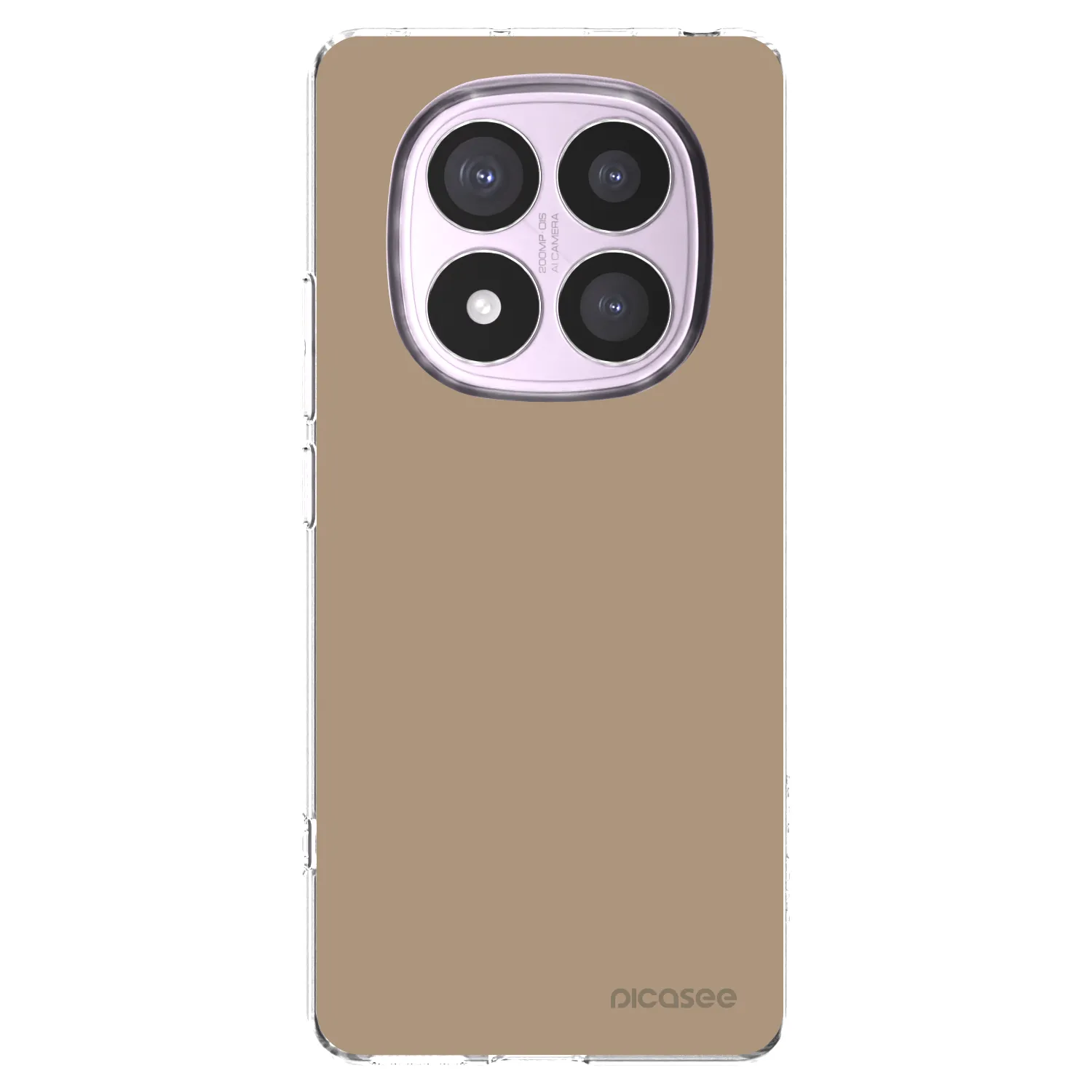 Picasee silikonowe przeźroczyste etui na Xiaomi Redmi Note 14 Pro 4G - Soft Sand