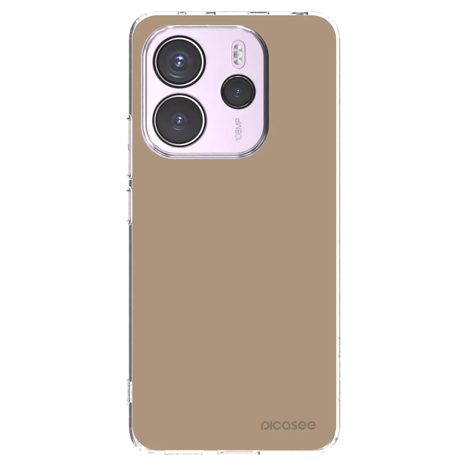 Picasee silikonowe przeźroczyste etui na Xiaomi Redmi Note 14 4G - Soft Sand