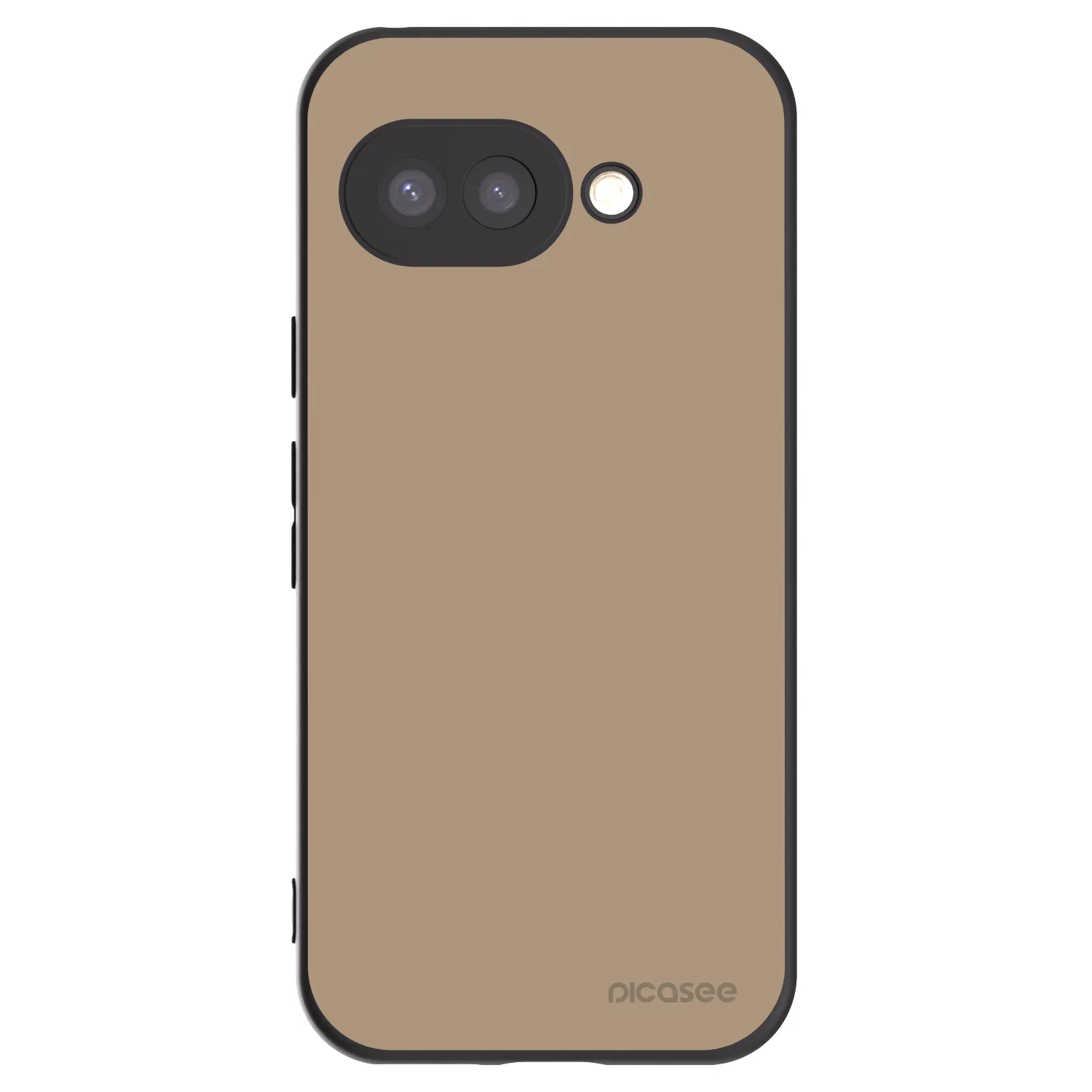 Picasee silikonowe czarne etui na Google Pixel 9a - Soft Sand