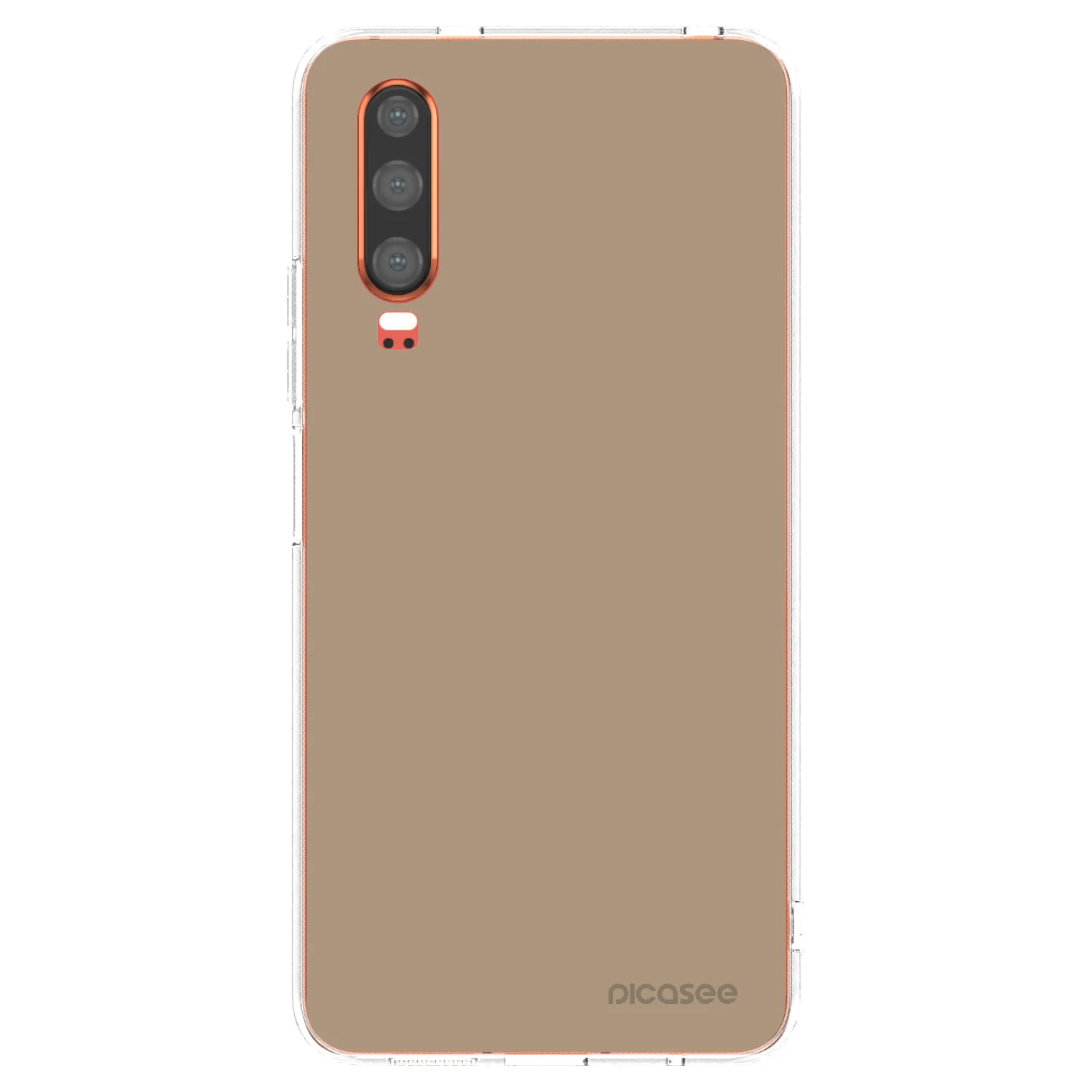 Picasee silikonowe przeźroczyste etui na Huawei P30 - Soft Sand