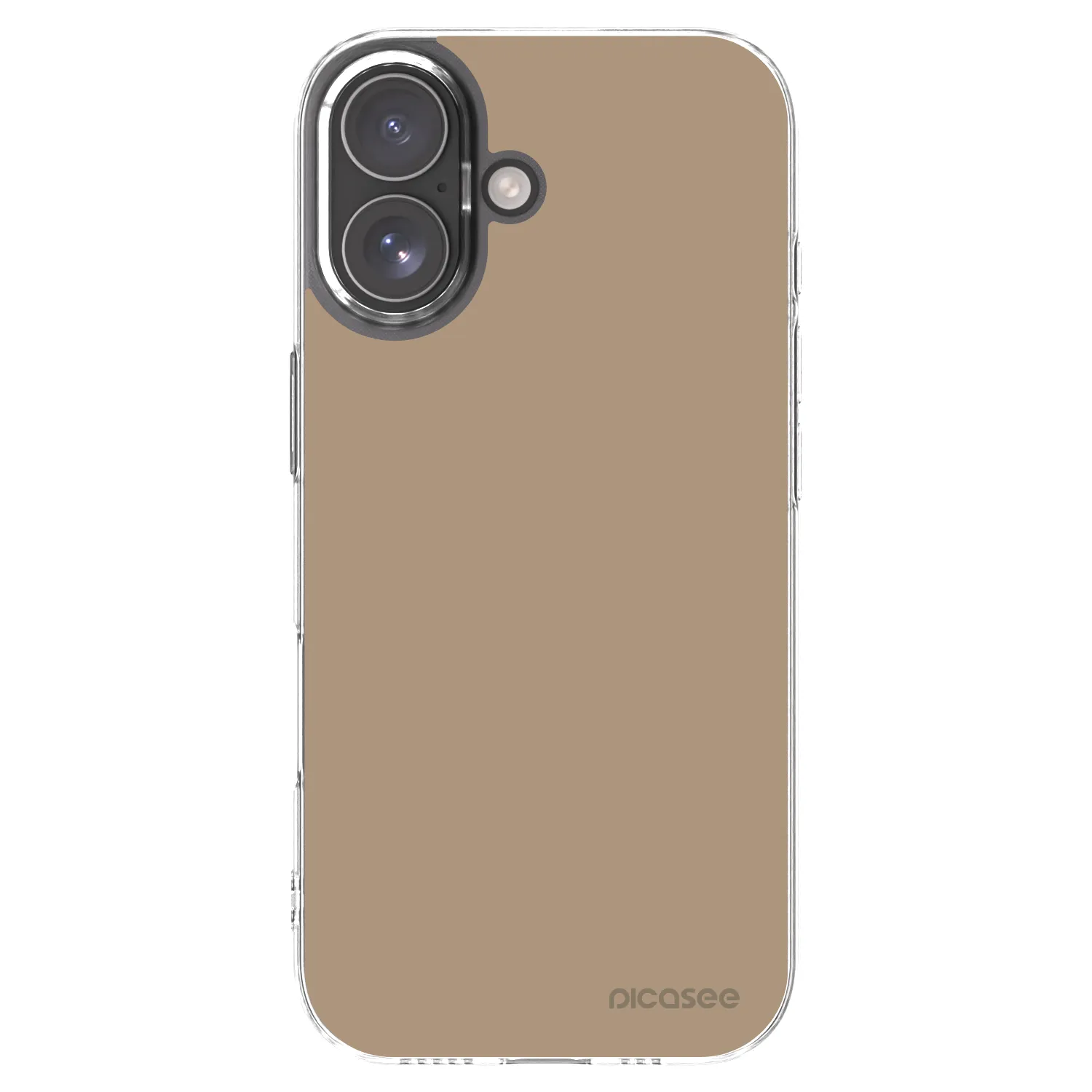 Picasee silikonowe przeźroczyste etui na Apple iPhone 17 - Soft Sand