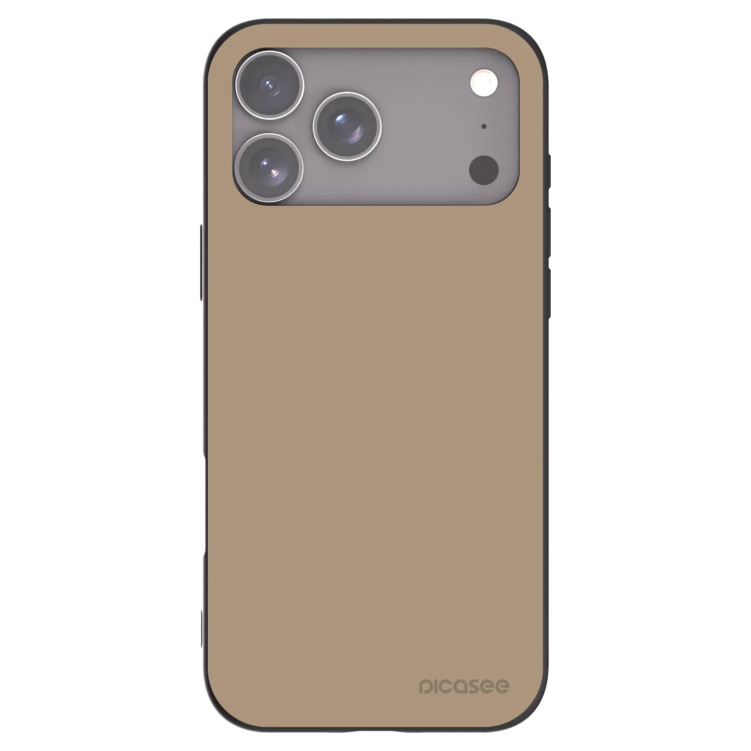 Picasee silikonowe czarne etui na Apple iPhone 17 Pro Max - Soft Sand