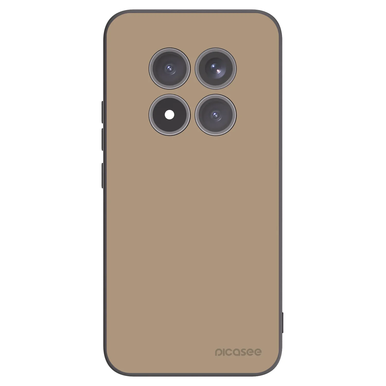 Picasee silikonowe czarne etui na Xiaomi Redmi Note 15 Pro+ - Soft Sand
