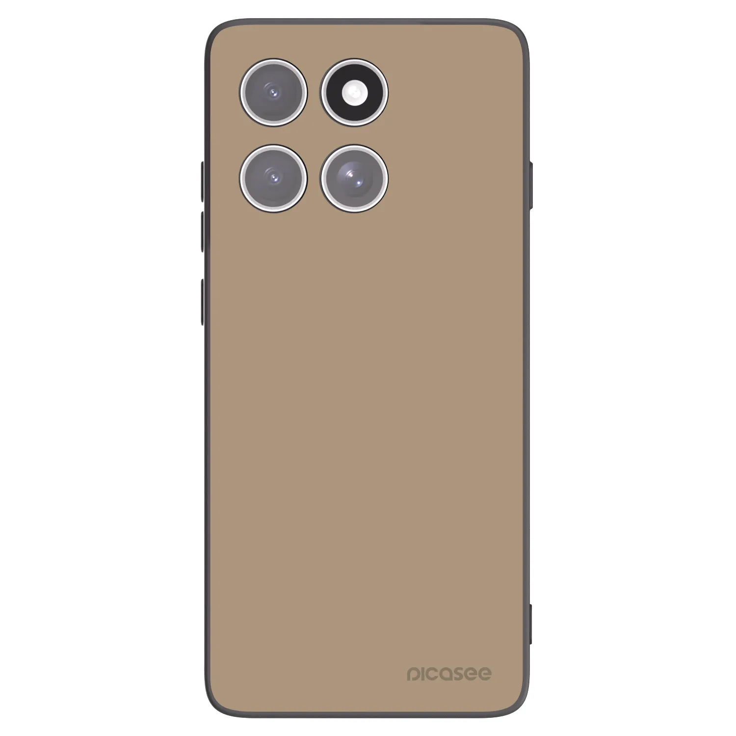 Picasee silikonowe czarne etui na Motorola Edge 60 Fusion - Soft Sand