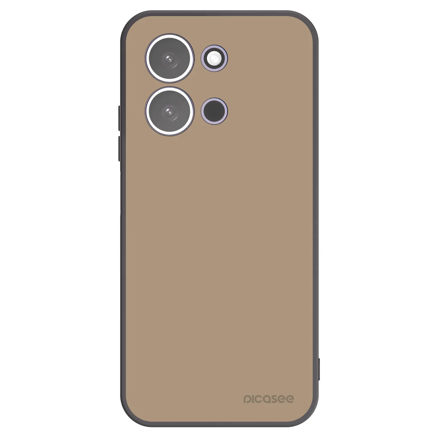Picasee silikonowe czarne etui na Xiaomi Redmi 15C 5G - Soft Sand