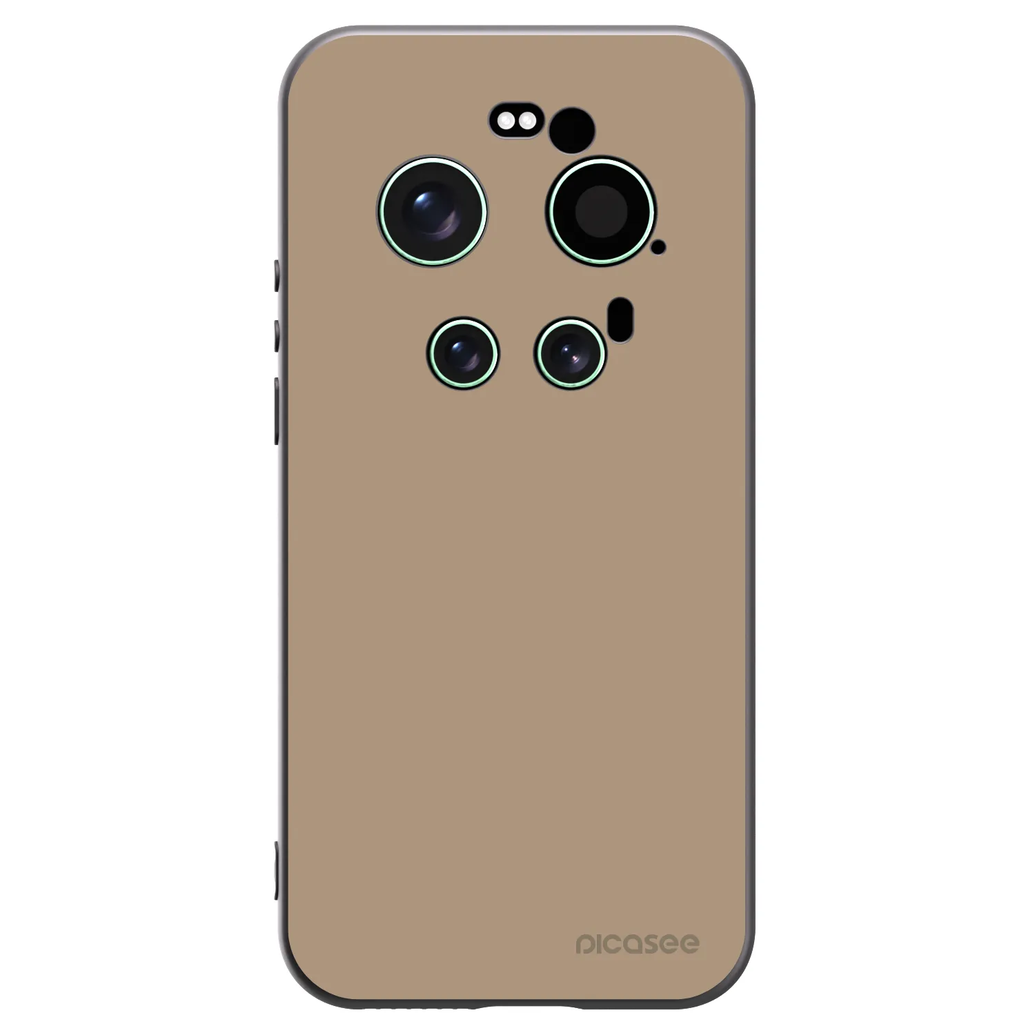 Picasee silikonowe czarne etui na Xiaomi 17 Ultra - Soft Sand