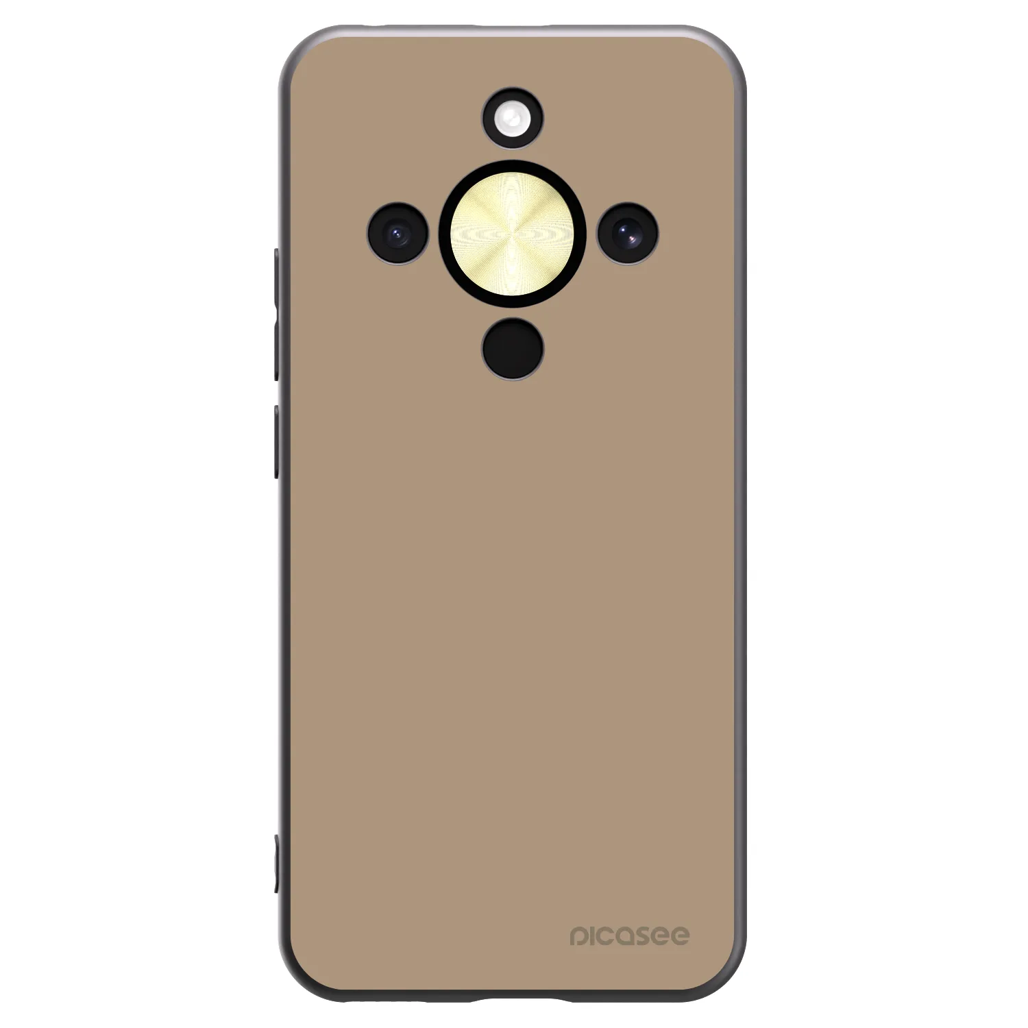 Picasee silikonowe czarne etui na Honor Magic8 Lite 5G - Soft Sand