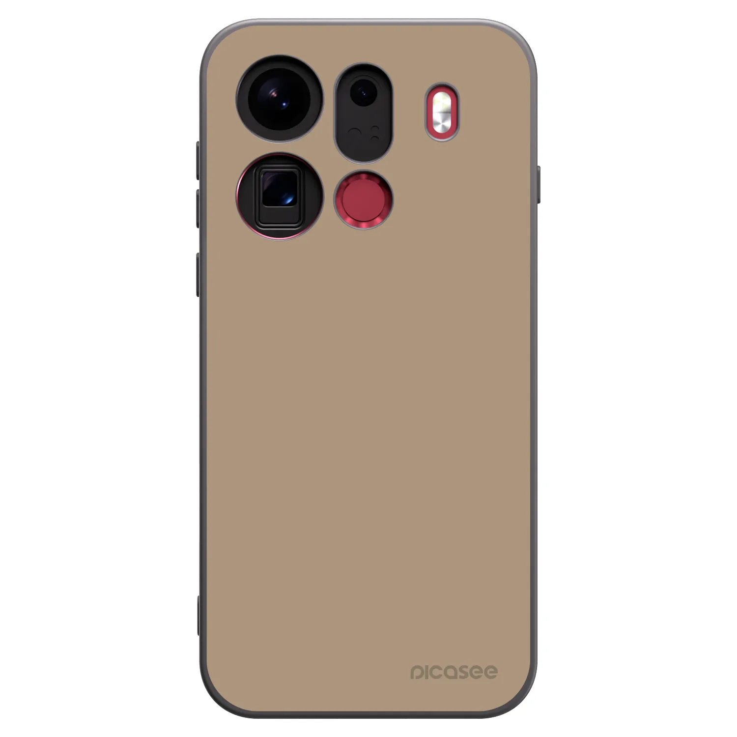 Picasee silikonowe czarne etui na OPPO Find X9 Pro - Soft Sand