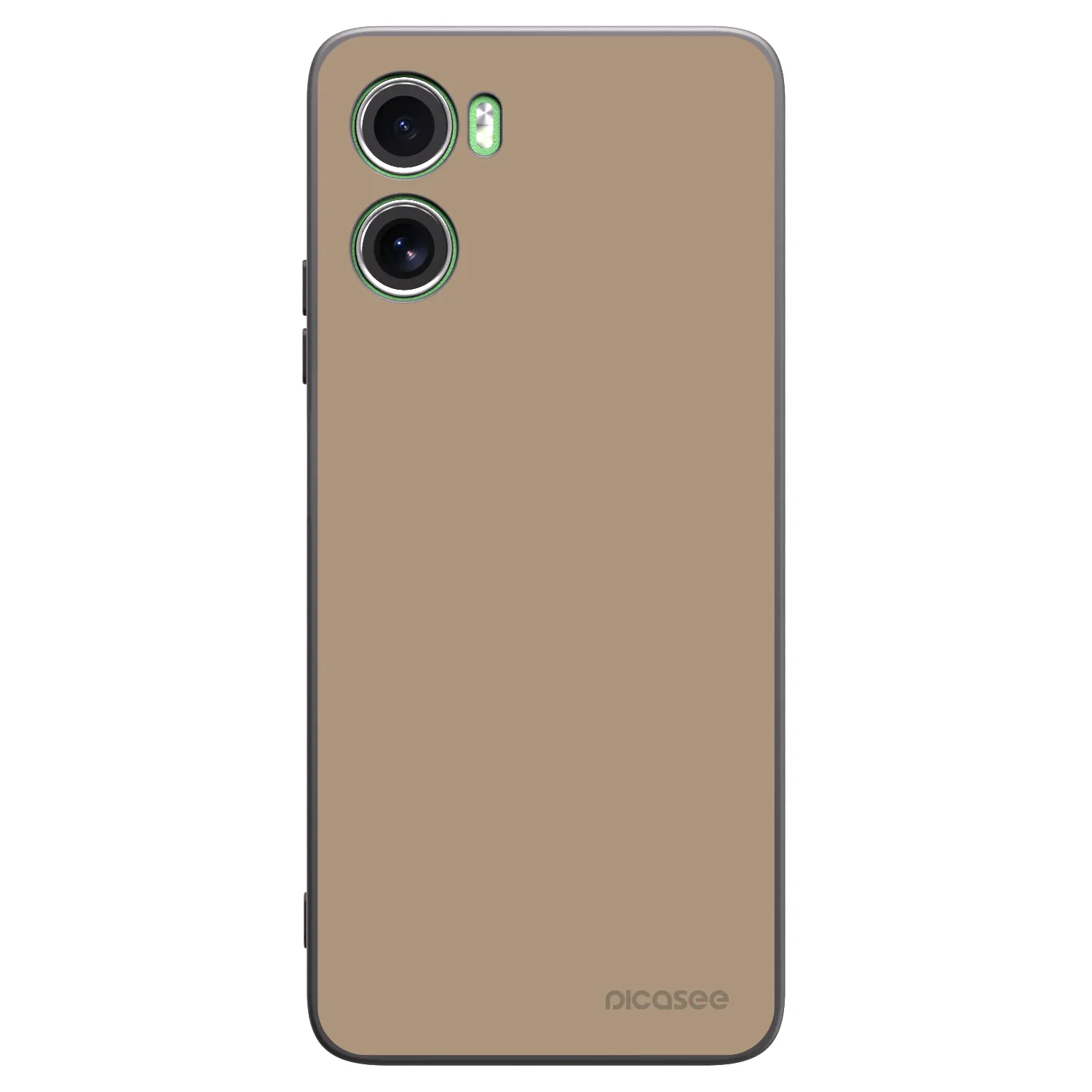 Picasee silikonowe czarne etui na Motorola Moto G06 - Soft Sand