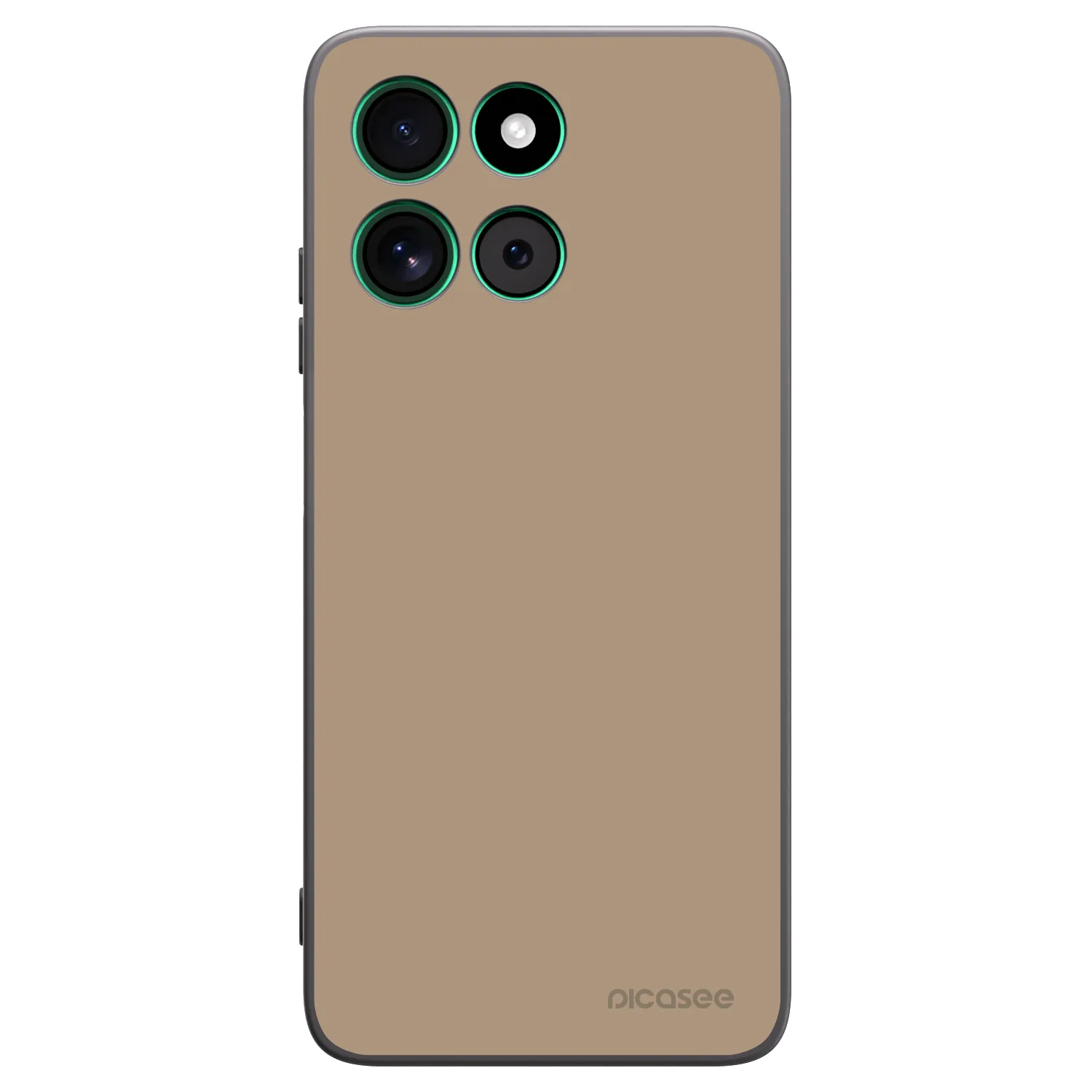 Picasee silikonowe czarne etui na Motorola Moto G57 Power - Soft Sand