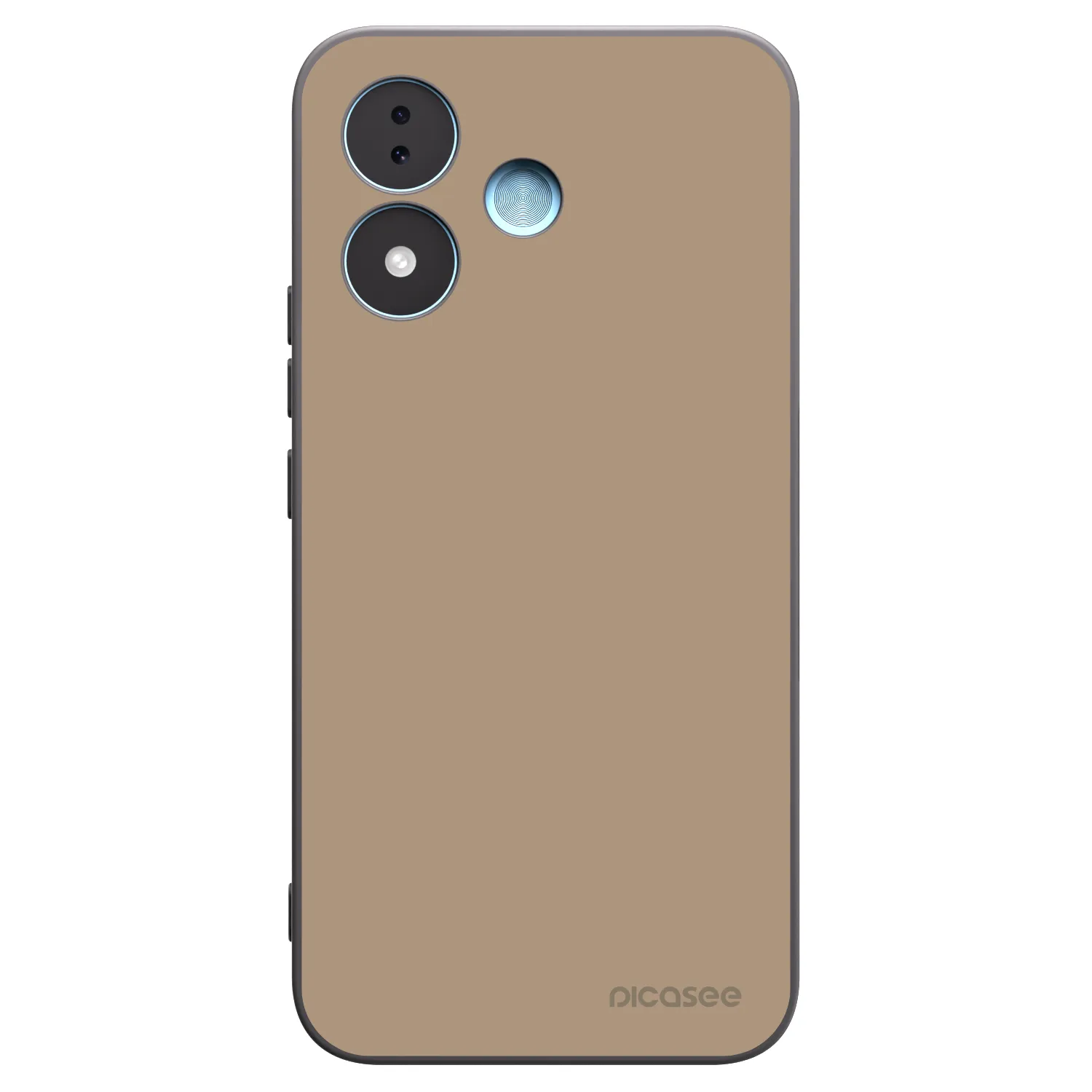 Picasee silikonowe czarne etui na Xiaomi Redmi Note 17 5G - Soft Sand