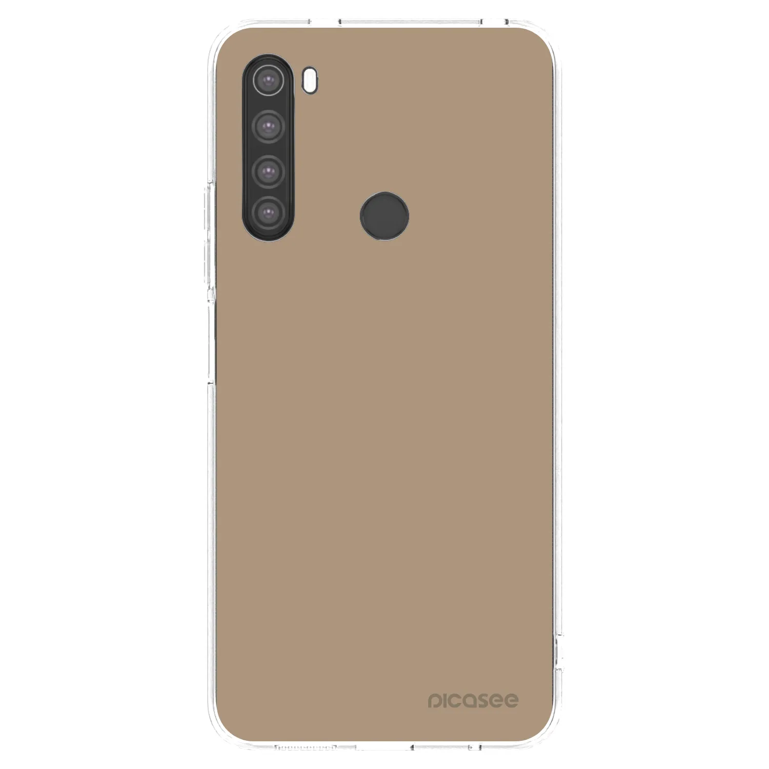 Picasee silikonowe przeźroczyste etui na Xiaomi Redmi Note 8 - Soft Sand