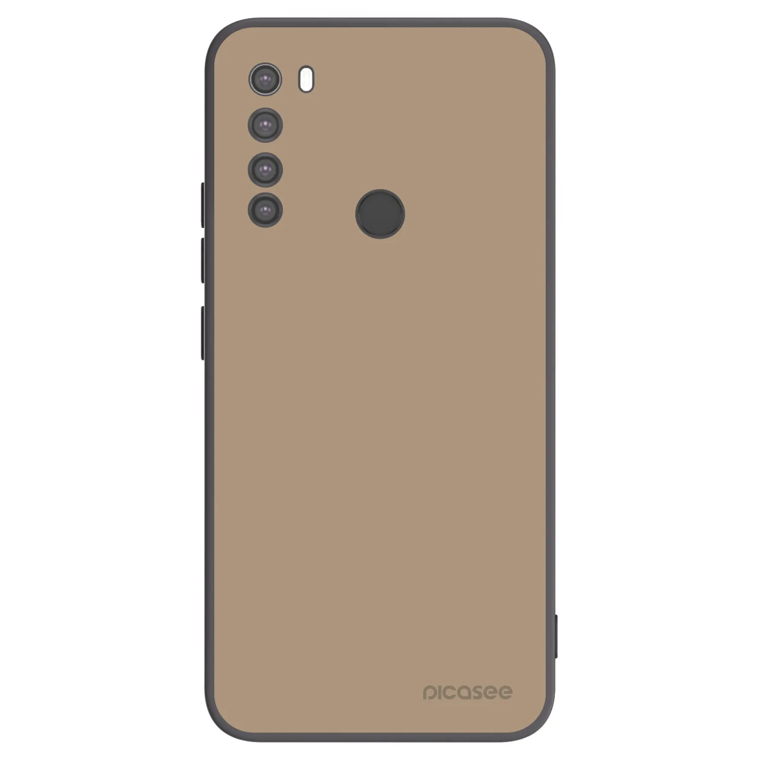 Picasee silikonowe czarne etui na Xiaomi Redmi Note 8 - Soft Sand