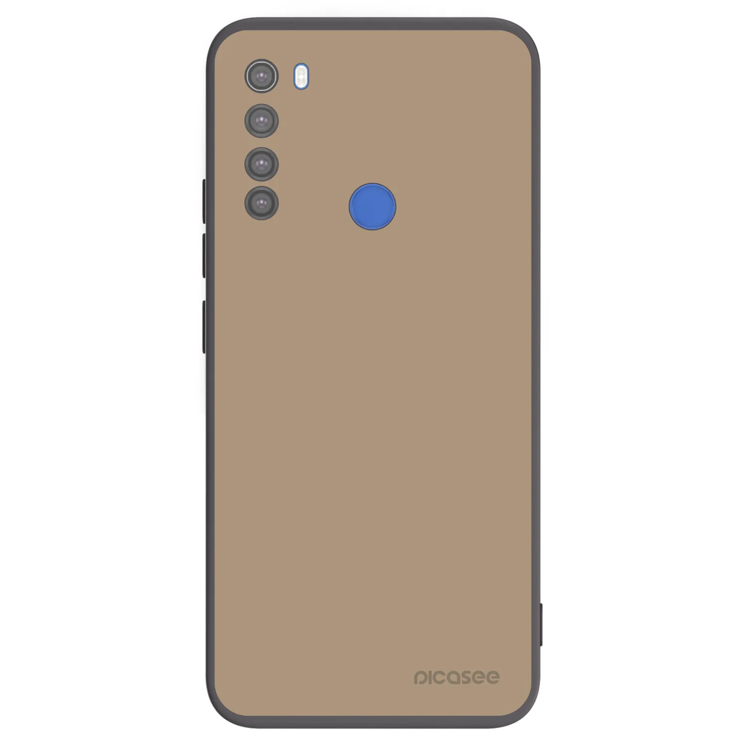 Picasee silikonowe czarne etui na Xiaomi Redmi Note 8T - Soft Sand