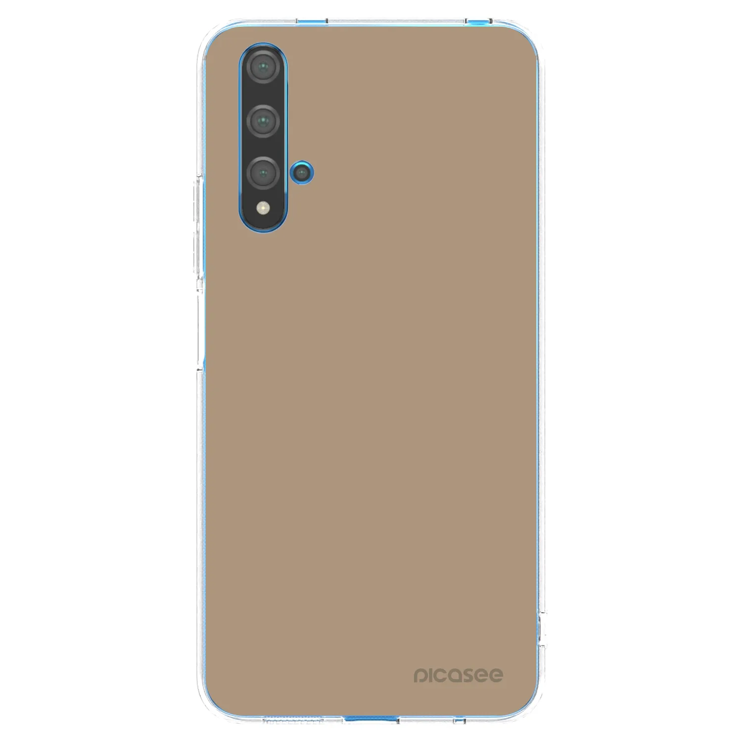 Picasee silikonowe przeźroczyste etui na Huawei Nova 5T - Soft Sand
