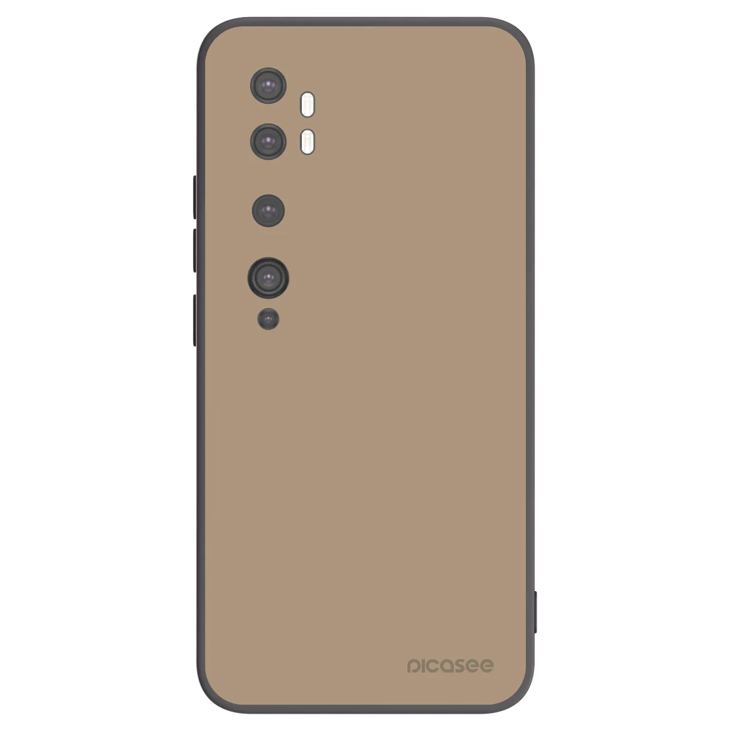 Picasee silikonowe czarne etui na Xiaomi Mi Note 10 (Pro) - Soft Sand
