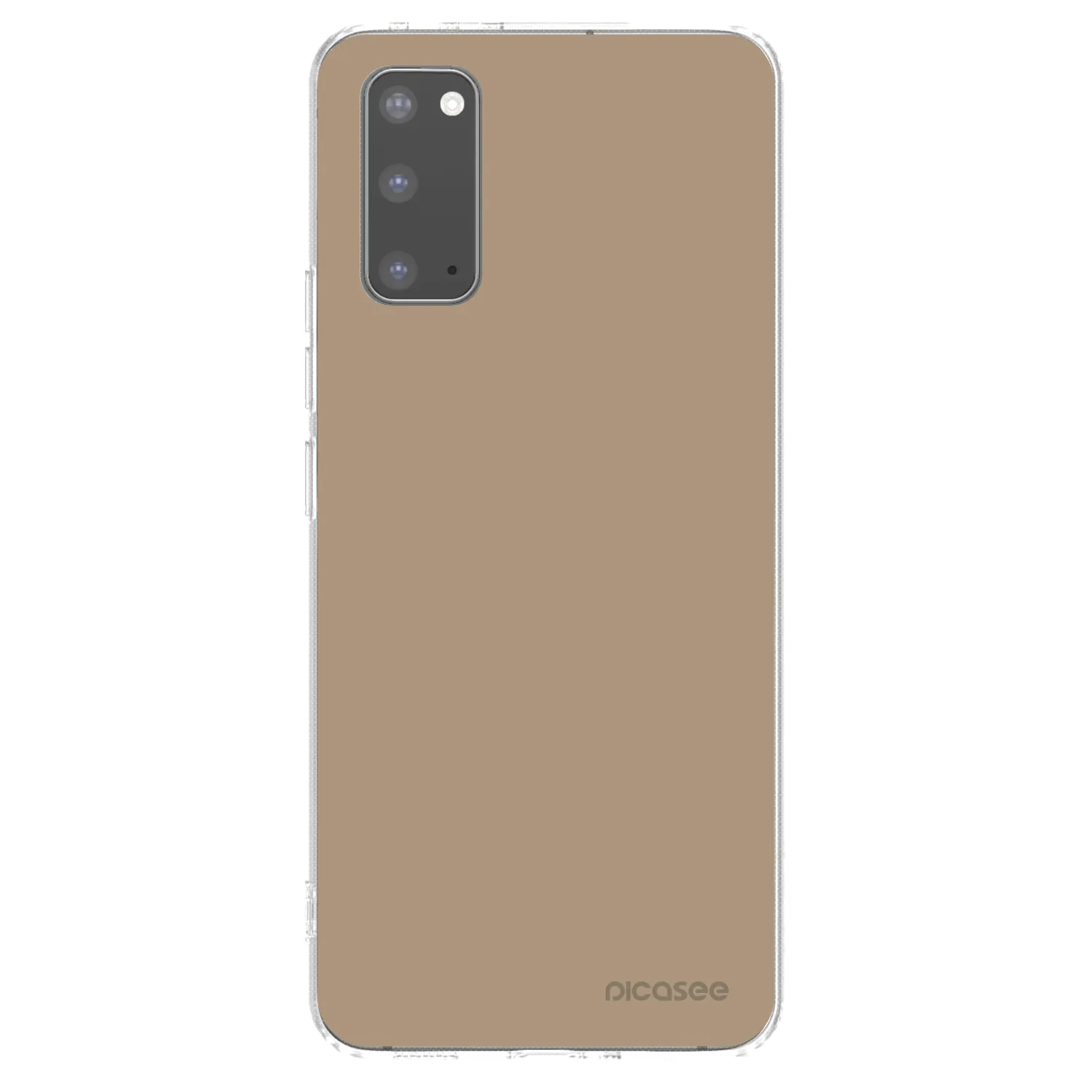 Picasee silikonowe przeźroczyste etui na Samsung Galaxy S20 G980F - Soft Sand