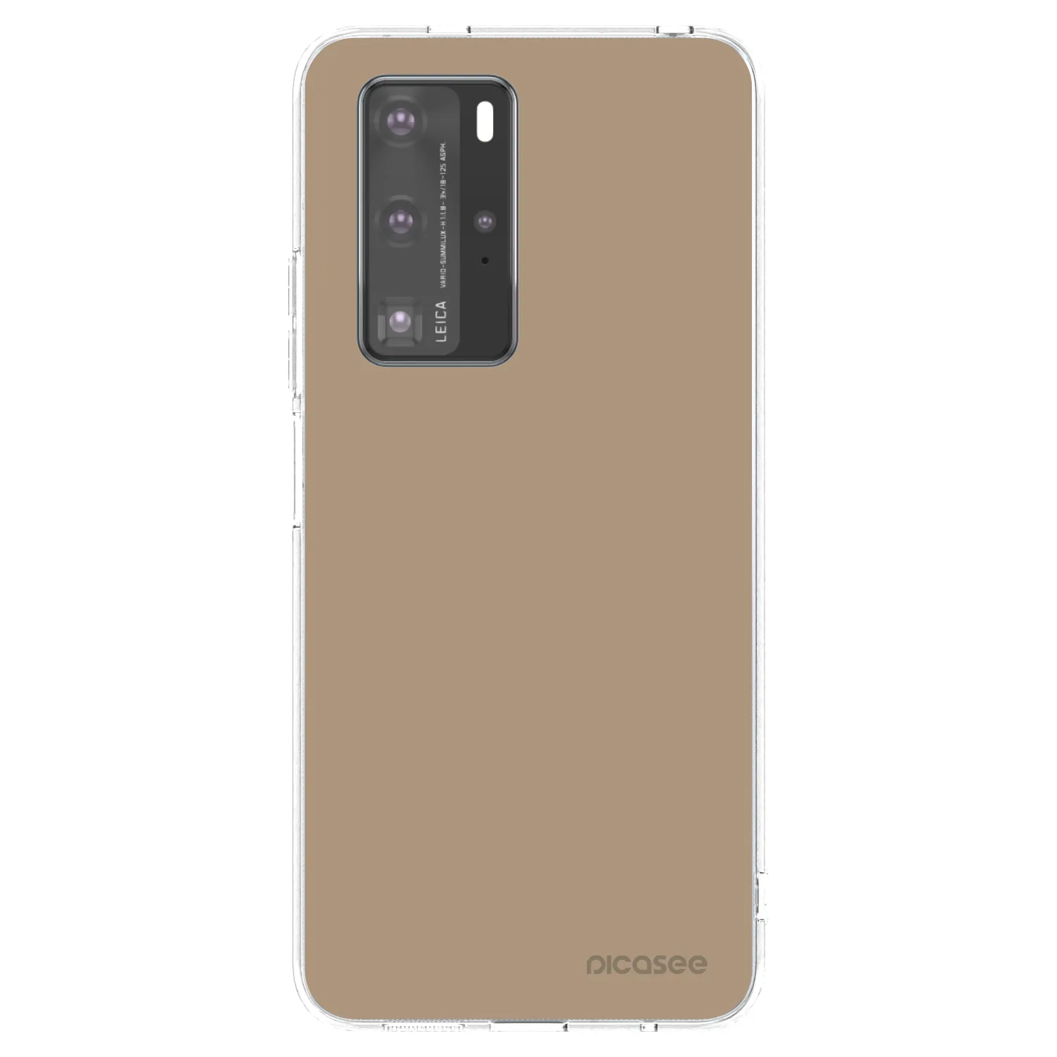 Picasee silikonowe przeźroczyste etui na Huawei P40 Pro - Soft Sand