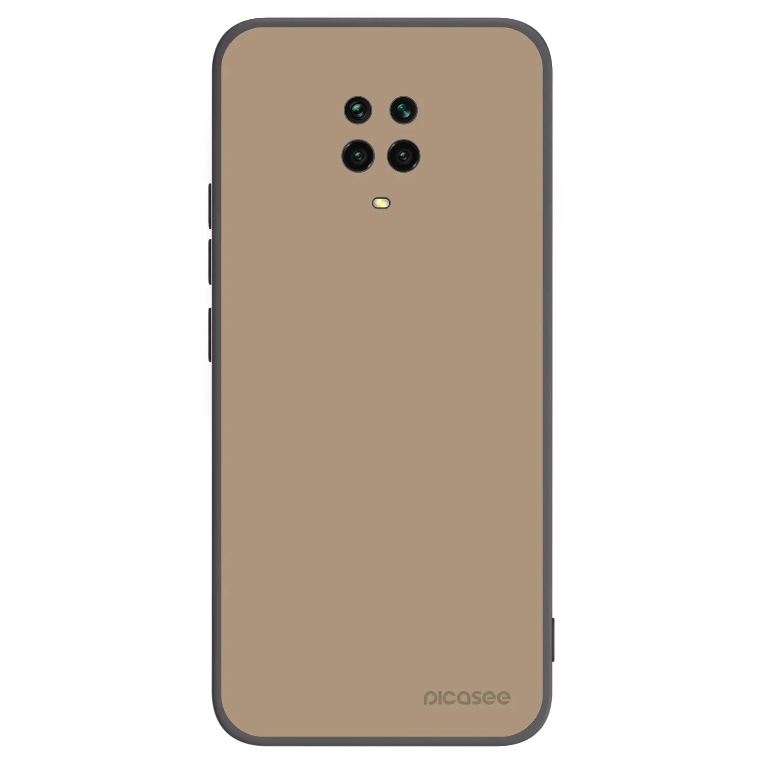Picasee silikonowe czarne etui na Xiaomi Redmi Note 9 Pro - Soft Sand