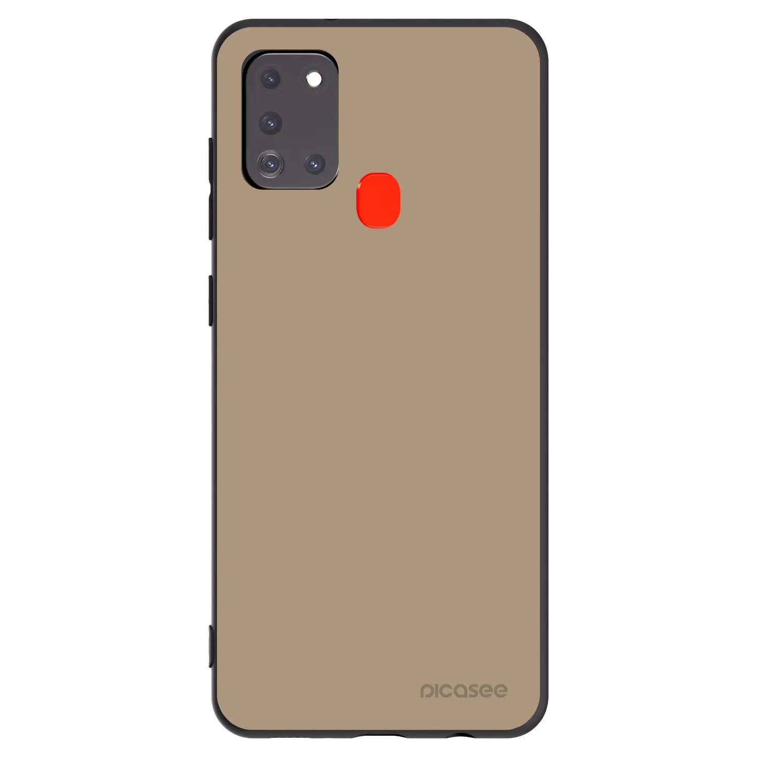 Picasee silikonowe czarne etui na Samsung Galaxy A21s - Soft Sand