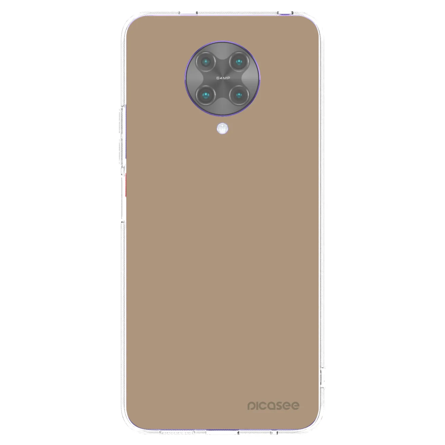 Picasee silikonowe przeźroczyste etui na Xiaomi Poco F2 Pro - Soft Sand