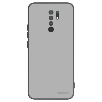 Picasee silikonowe czarne etui na Xiaomi Redmi 9 - Stone