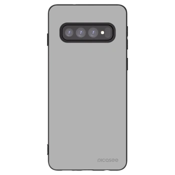 Picasee silikonowe czarne etui na Samsung Galaxy S10 G973 - Stone