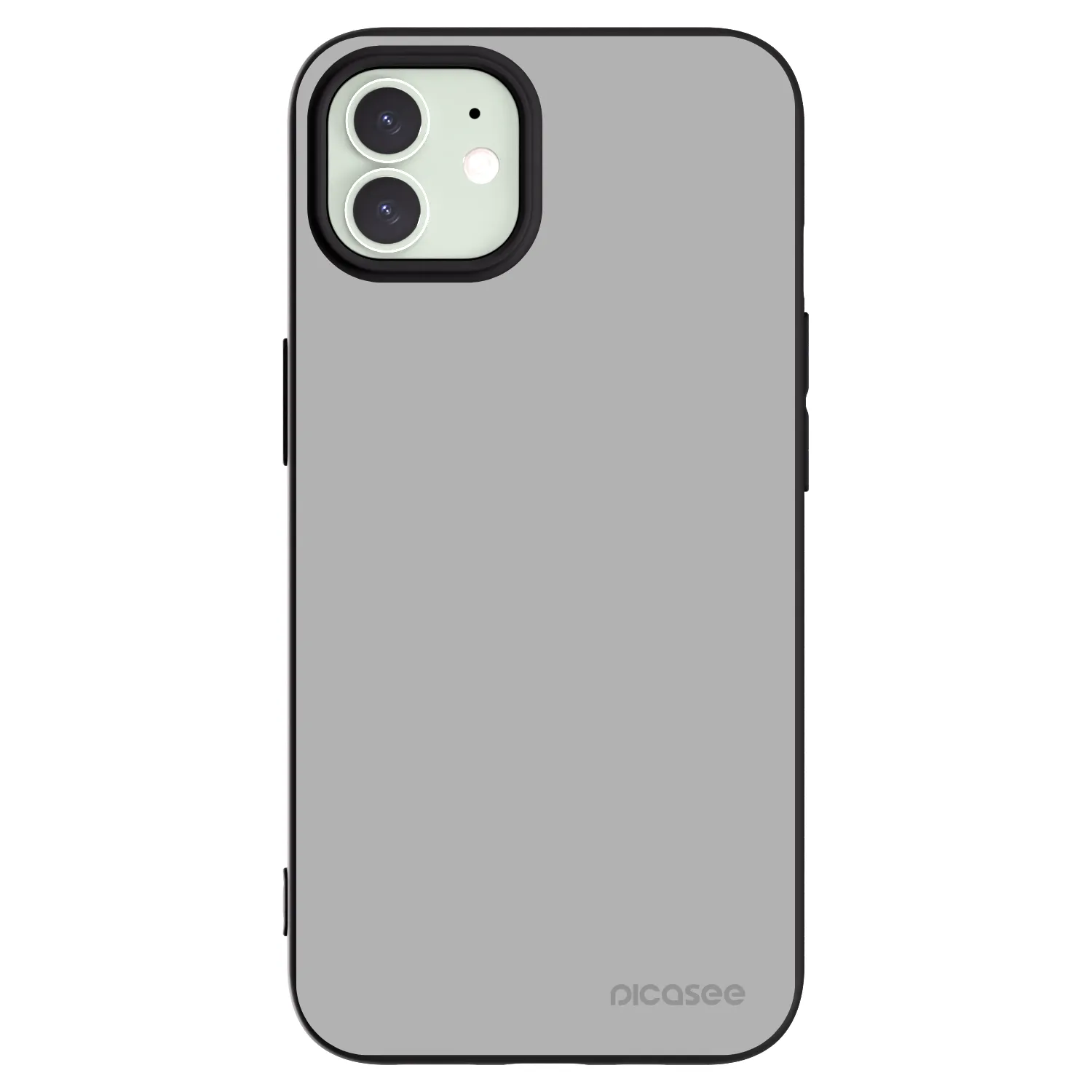 Picasee silikonowe czarne etui na Apple iPhone 12 Pro - Stone