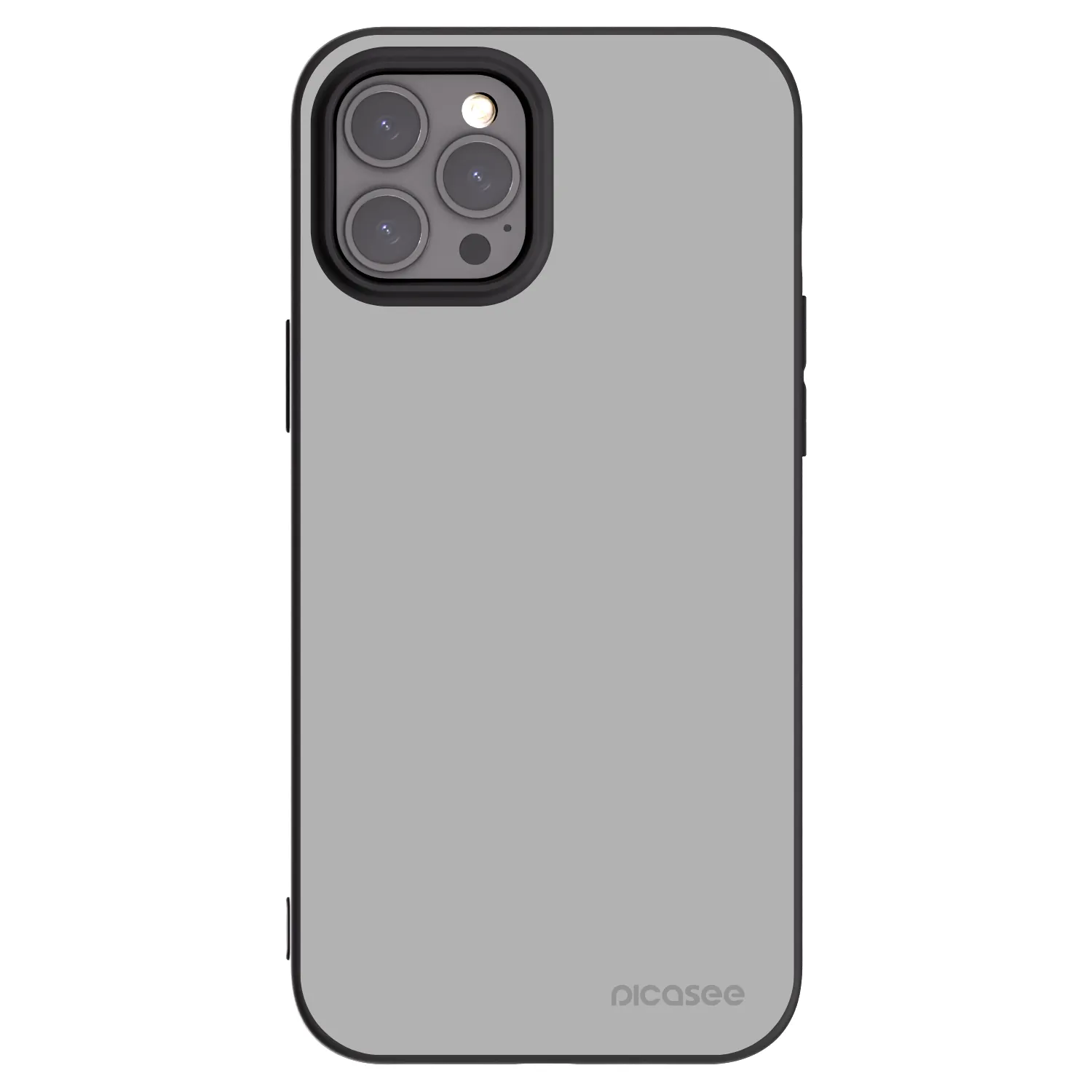 Picasee silikonowe czarne etui na Apple iPhone 12 Pro Max - Stone
