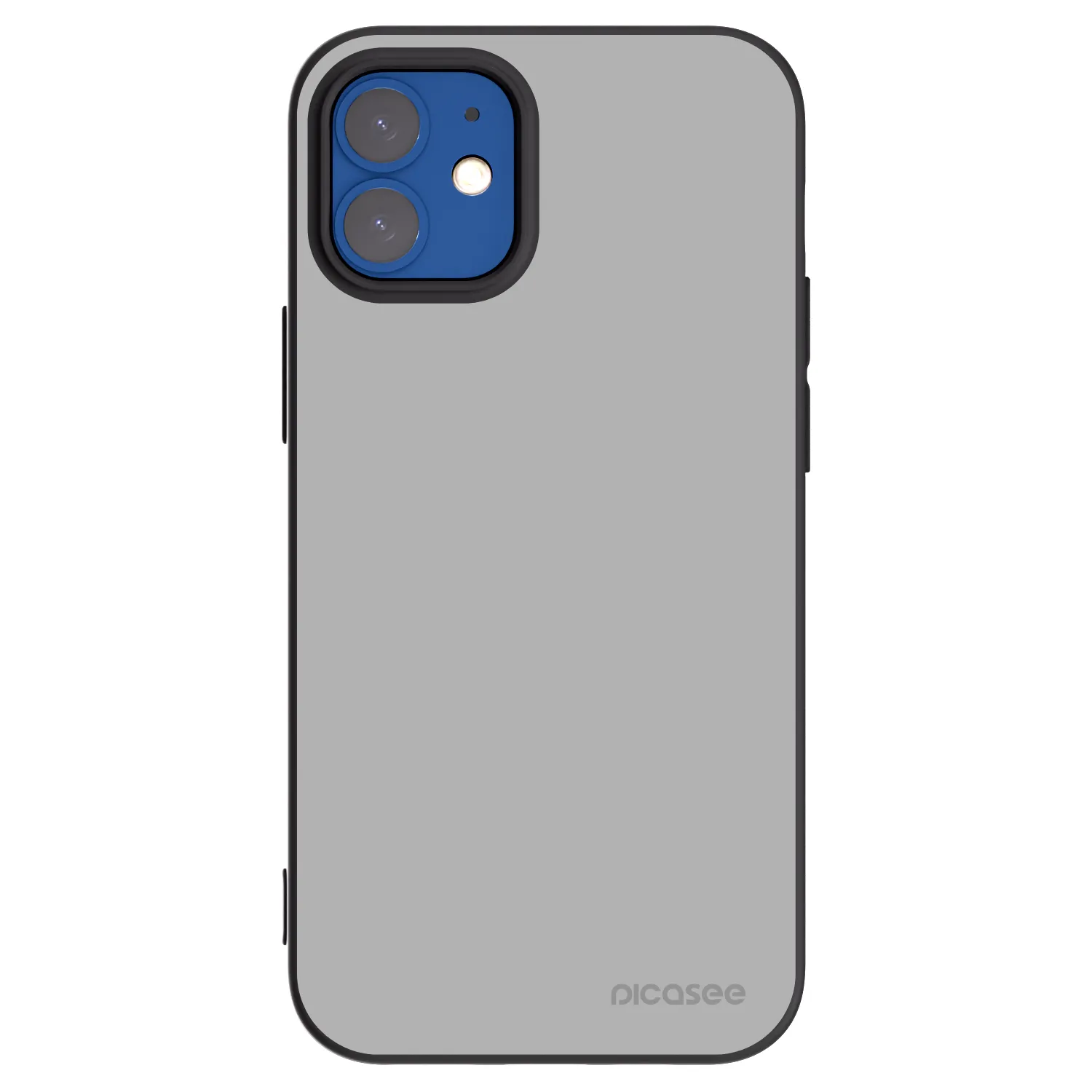 Picasee silikonowe czarne etui na Apple iPhone 12 mini - Stone