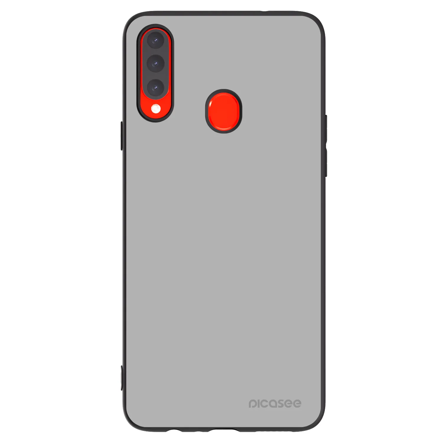 Picasee silikonowe czarne etui na Samsung Galaxy A20s - Stone