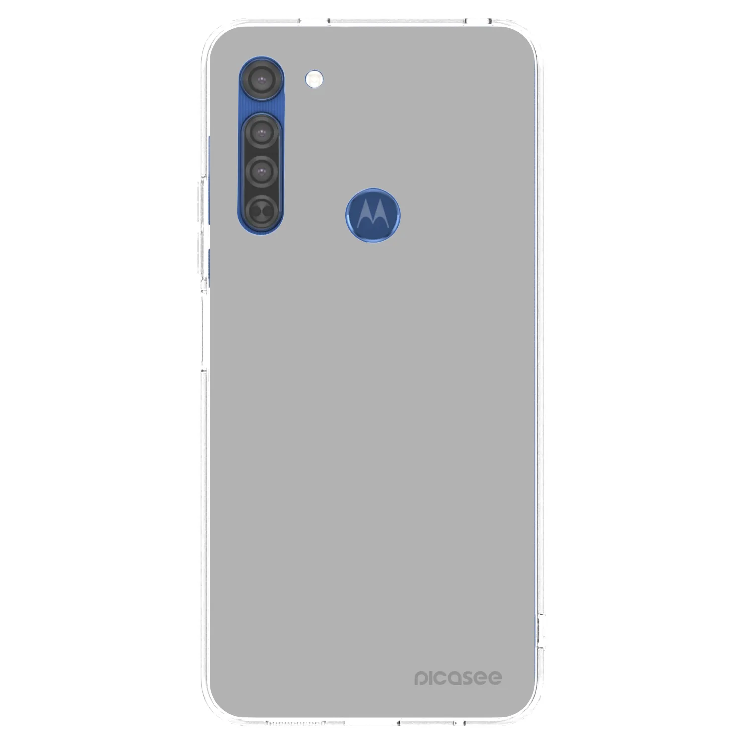 Picasee silikonowe przeźroczyste etui na Motorola Moto G8 - Stone